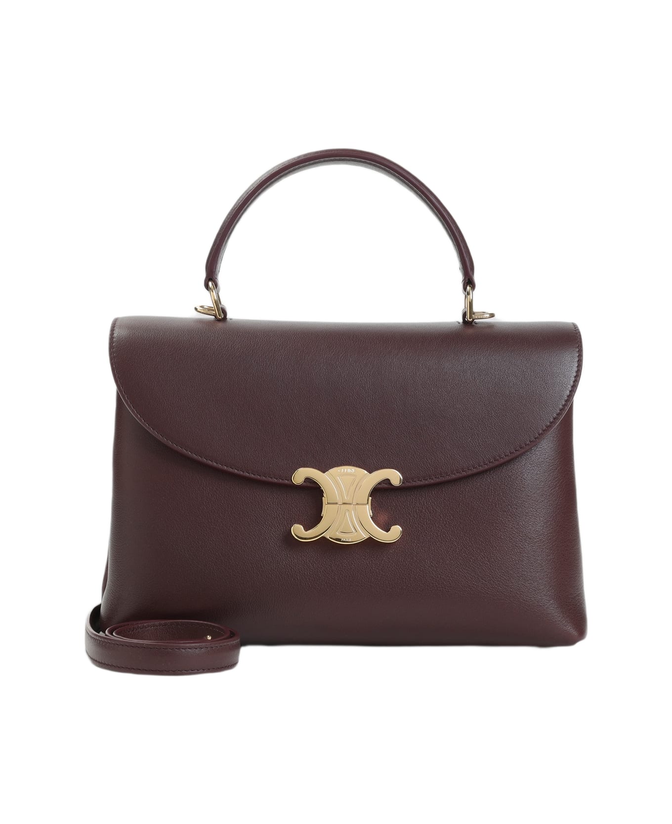 Celine Nino Medium Shoulder Bag - Dg Deep Burgundy