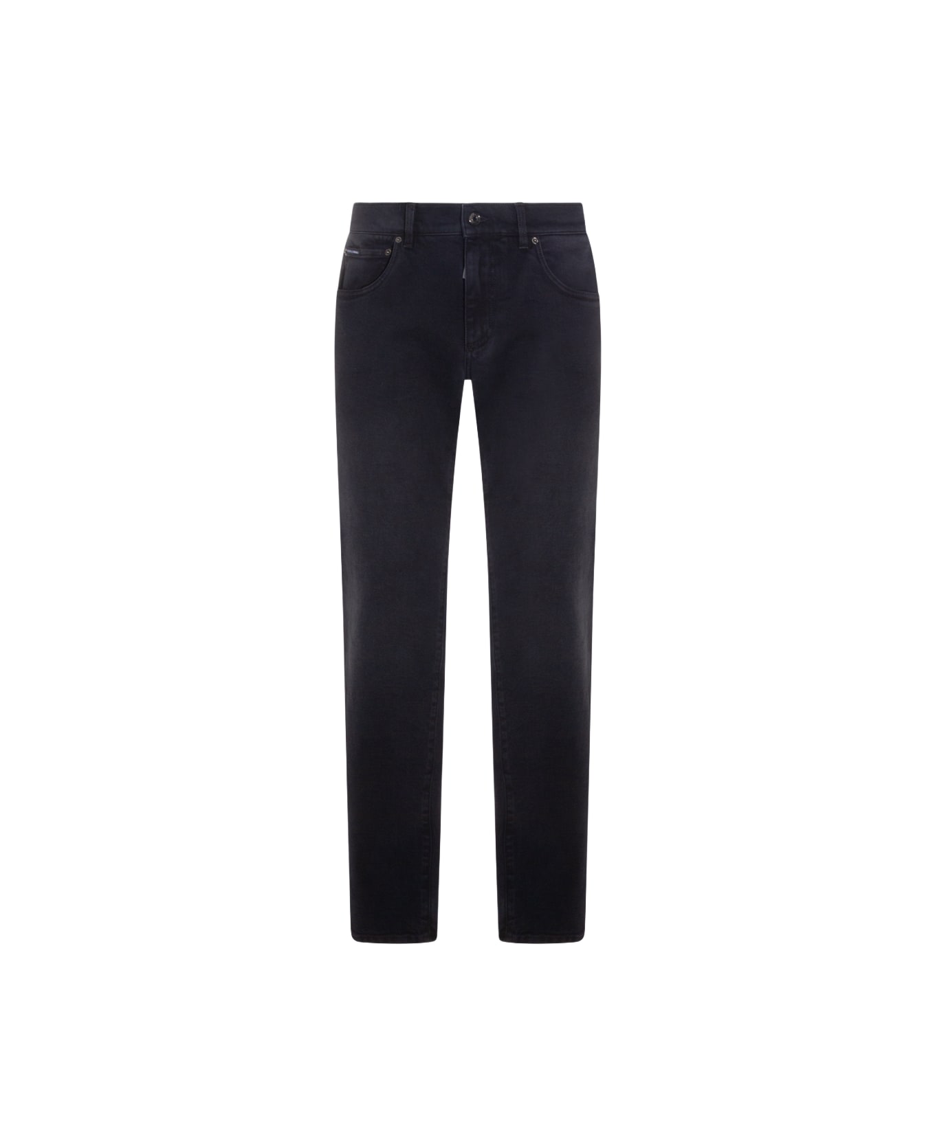 Dolce & Gabbana Dark Grey Cotton Jeans - Grey