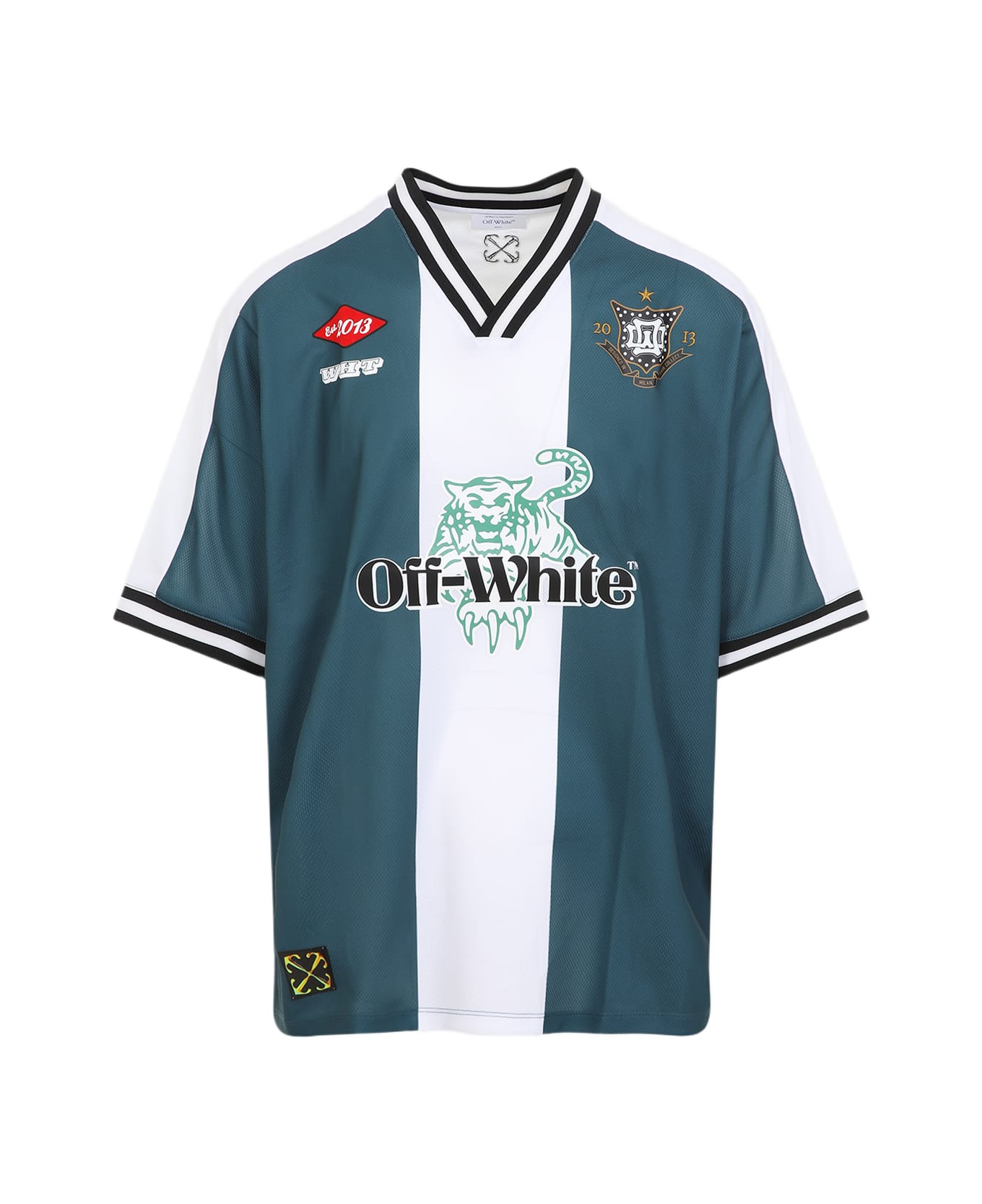 Off-White 23 Soccer Ss T-shirt - Dark Storm Black