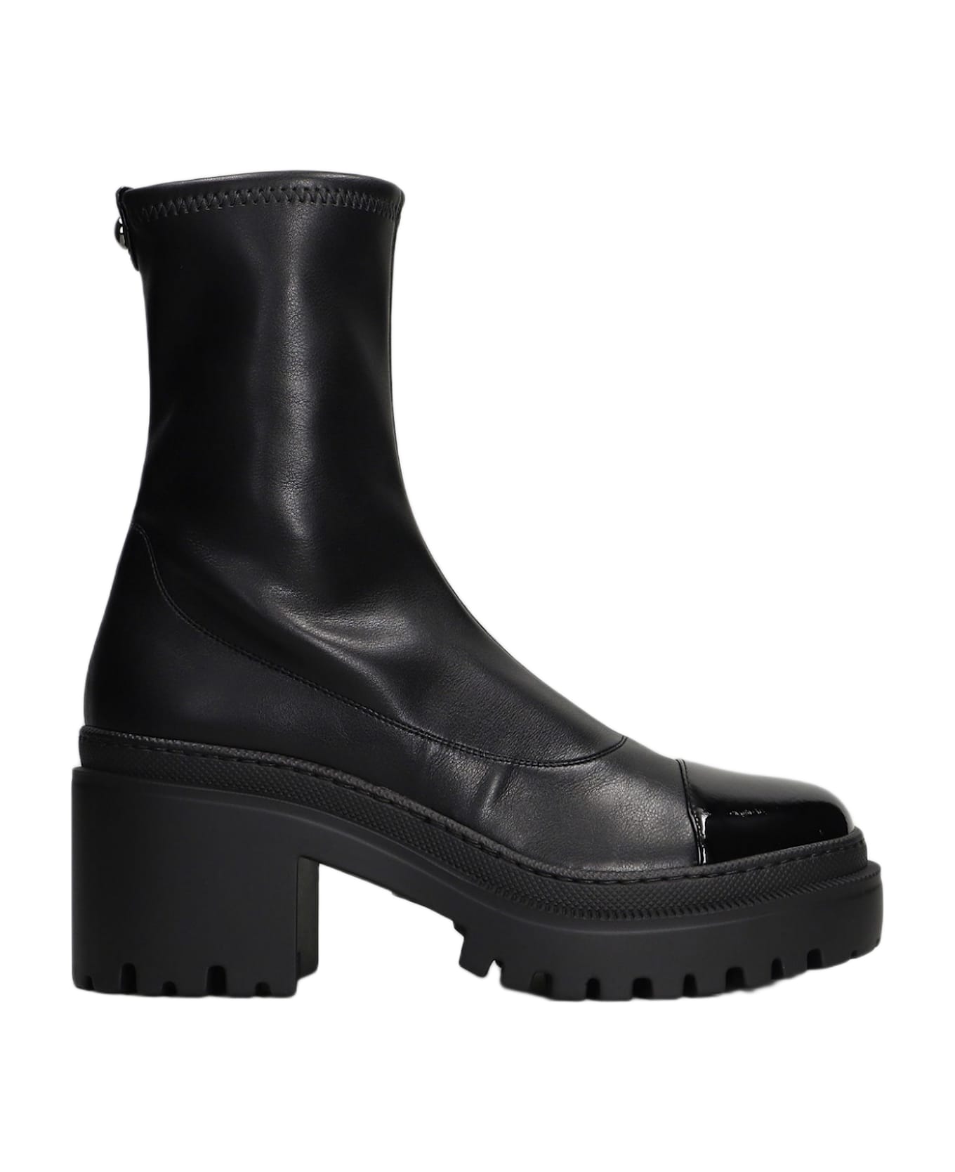 Giuseppe Zanotti Lionora Combat Boots In Black Leather - black ブーツ