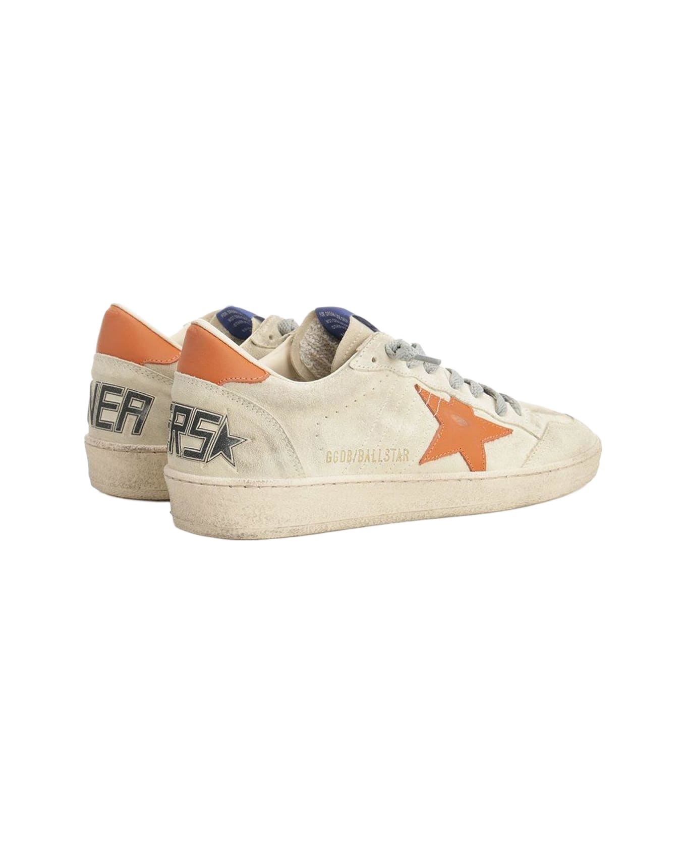 Golden Goose Ball Star Lace-up Sneakers - Wood ash/gold flame