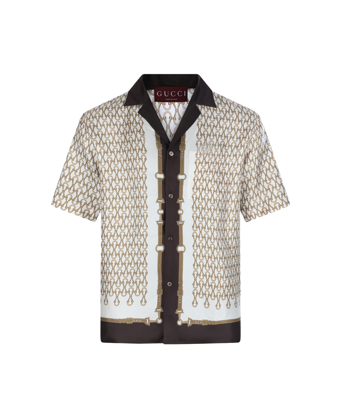 Gucci Multicolor Silk Shirt - Red
