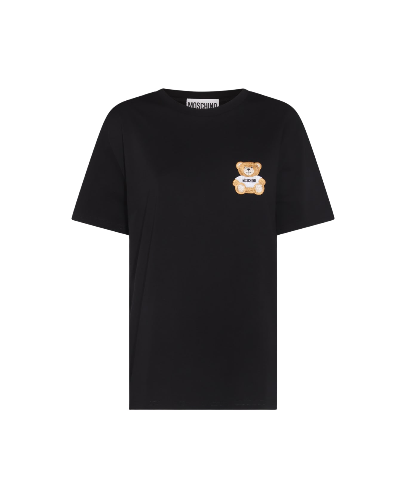 Moschino Black Cotton T-shirt - Nero
