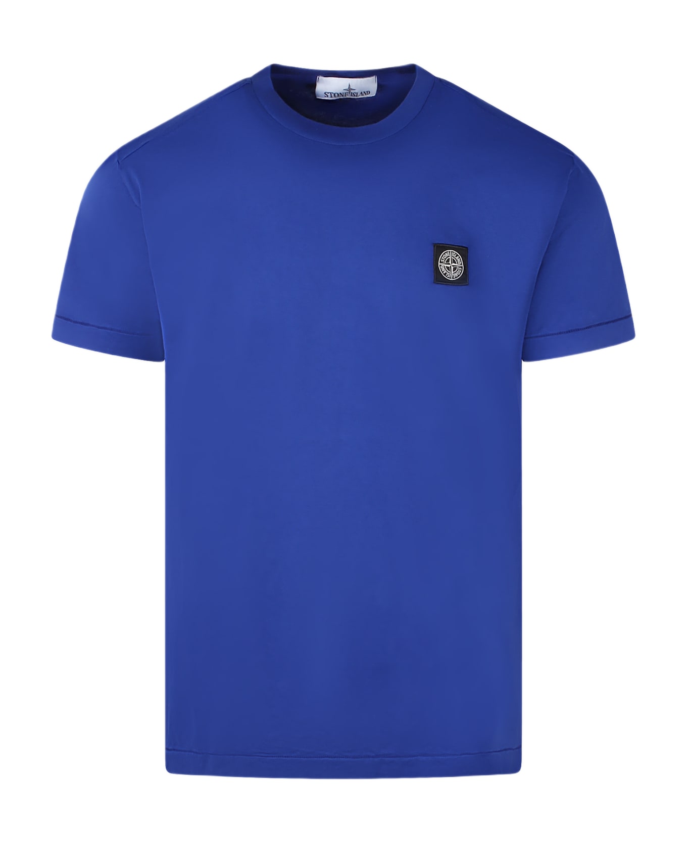 Stone Island Logo T-shirt - Blue