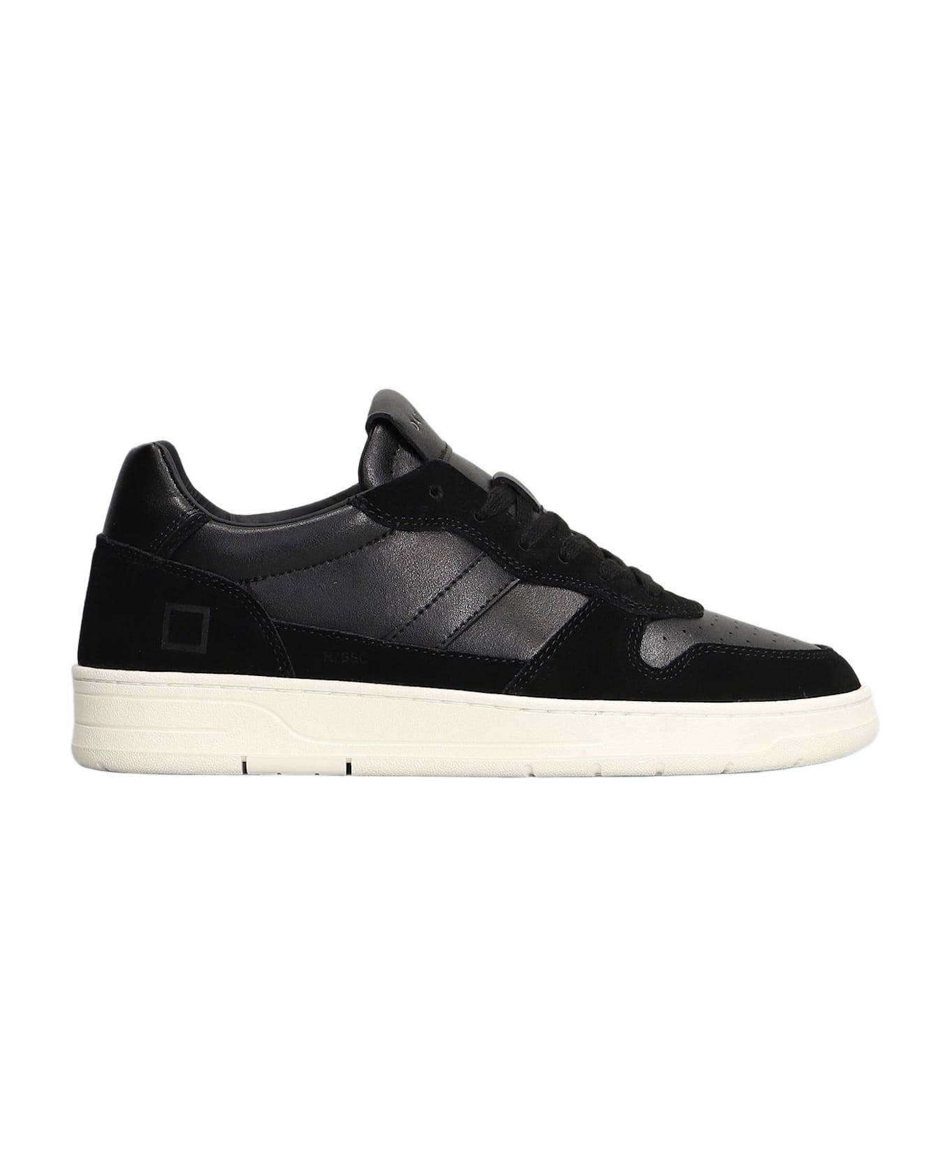 D.A.T.E. Court 2.0 Basic Sneakers In Black Suede And Leather - black