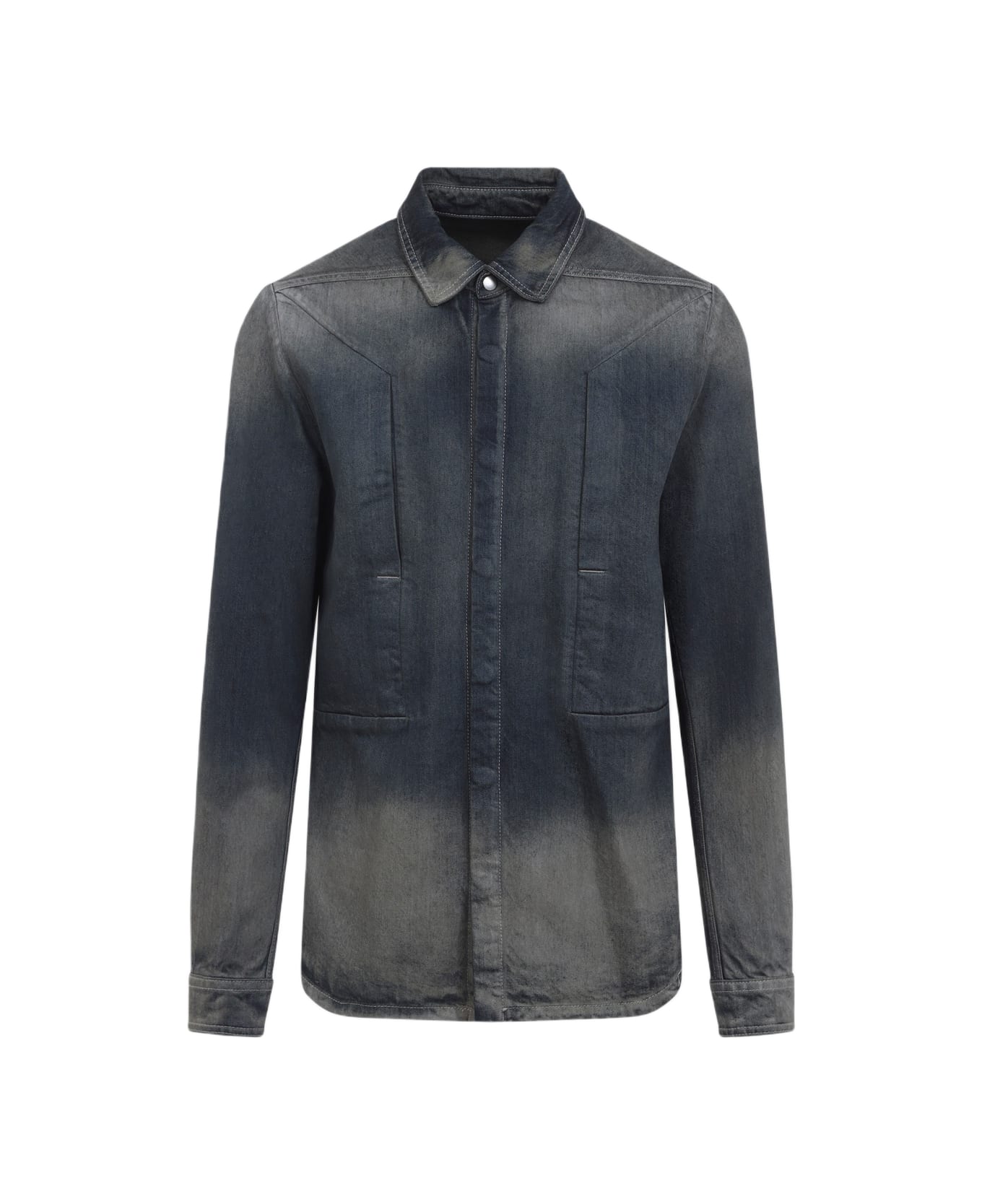 Rick Owens Fogpocket Outershirt - D Dark Dust