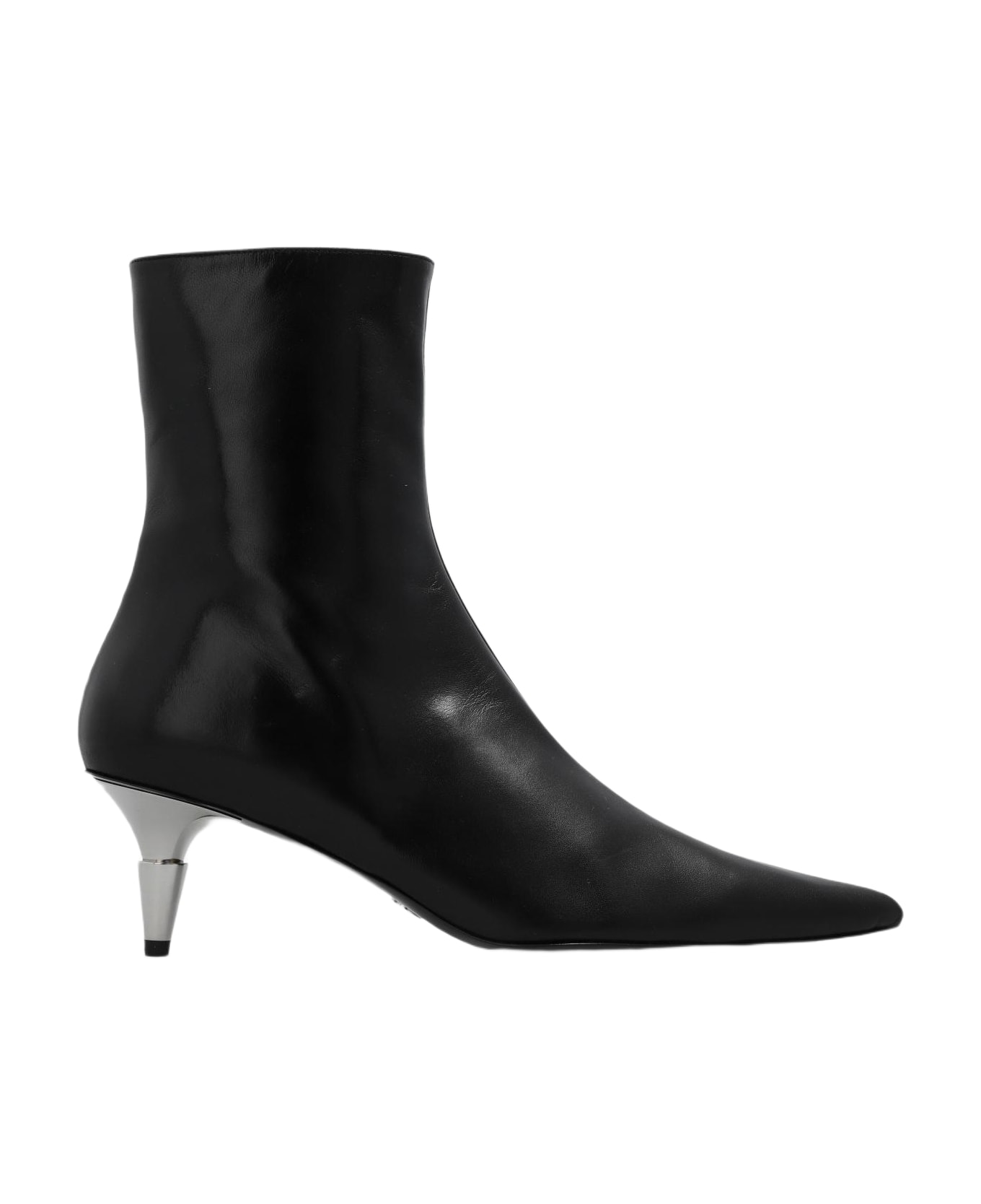Proenza Schouler 'spike' Heeled Ankle Boots In Leather - Black ブーツ