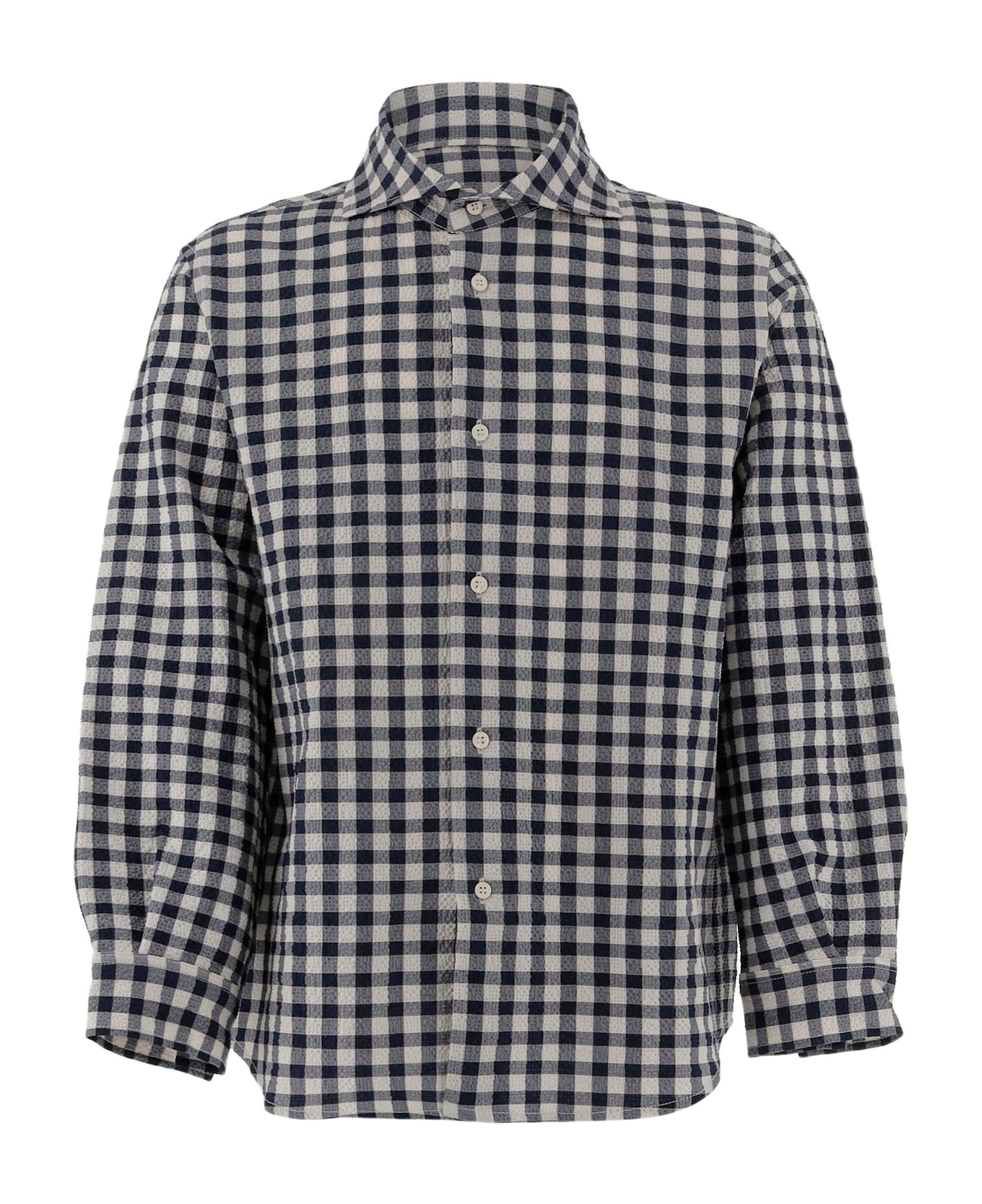 Il Gufo Shirt With Plaid Pattern - Black