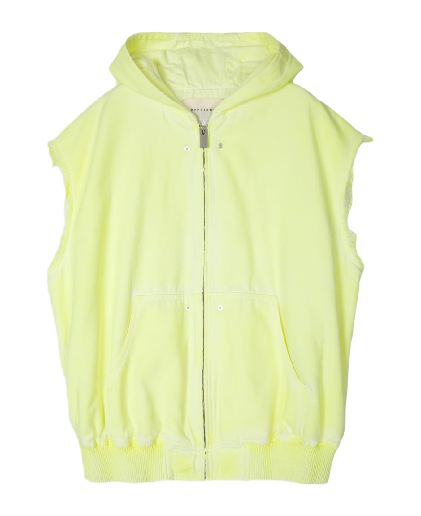 1017 ALYX 9SM Sleeveless Skate Jacket Neon Yellow Canvas Hooded Vest - Sleeveless Skate Jacket - Giallo ジャケット