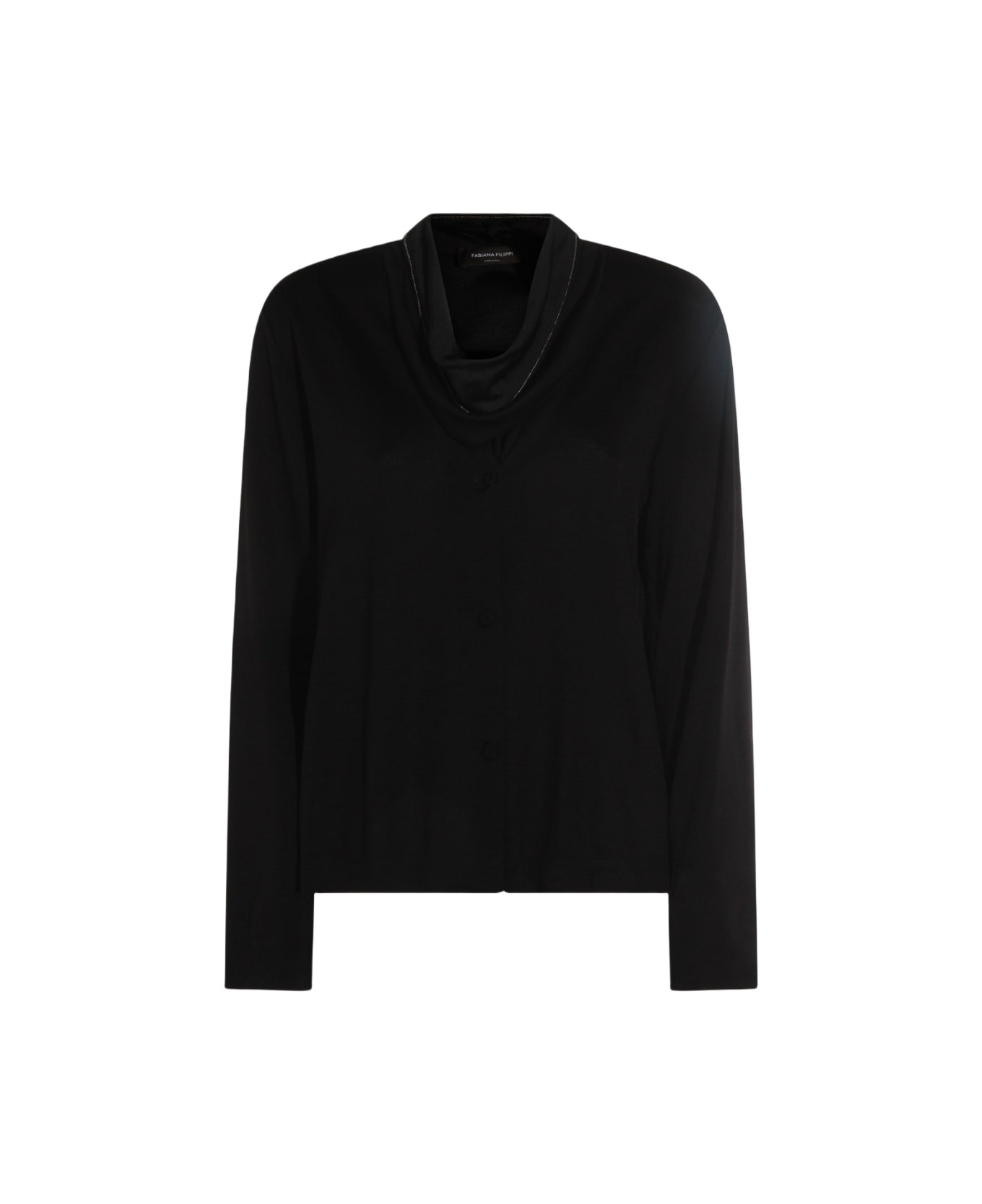 Fabiana Filippi Black Viscose Top - Black