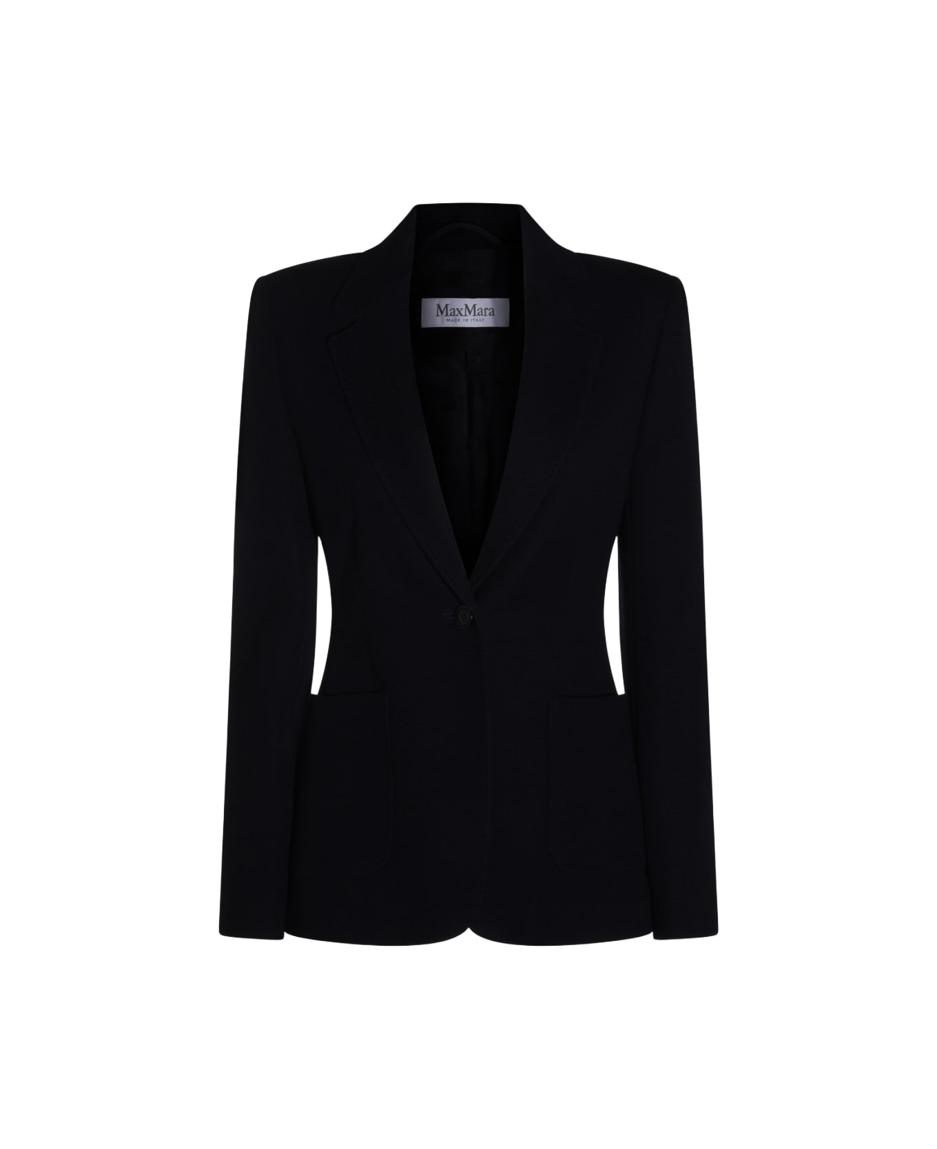 Max Mara Dark Blue Cashmere Blazer - BLU MARINO