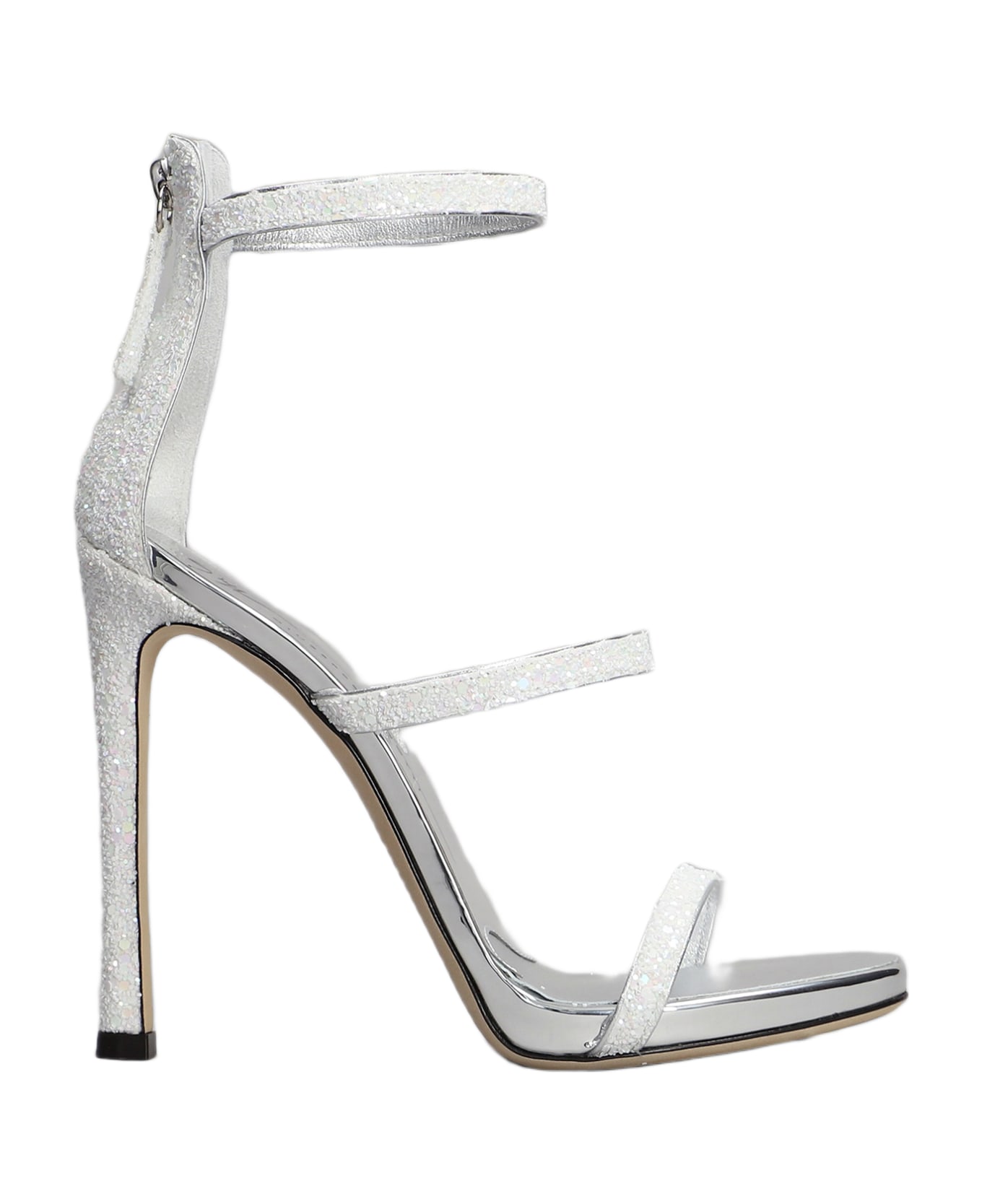 Giuseppe Zanotti Sandals In White Fabric - white