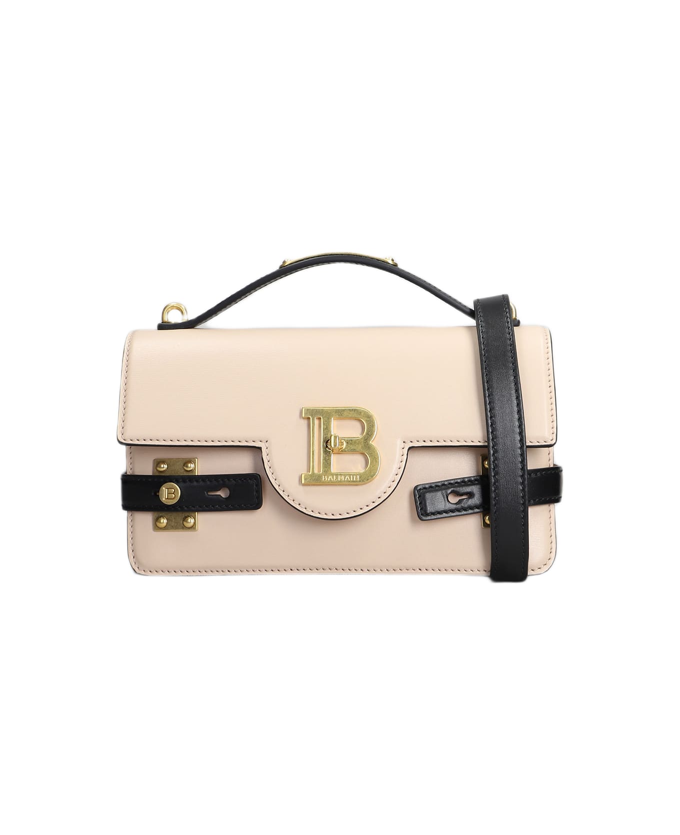 Balmain B Buzz 24 Shoulder Bag In Rose-pink Leather - rose-pink
