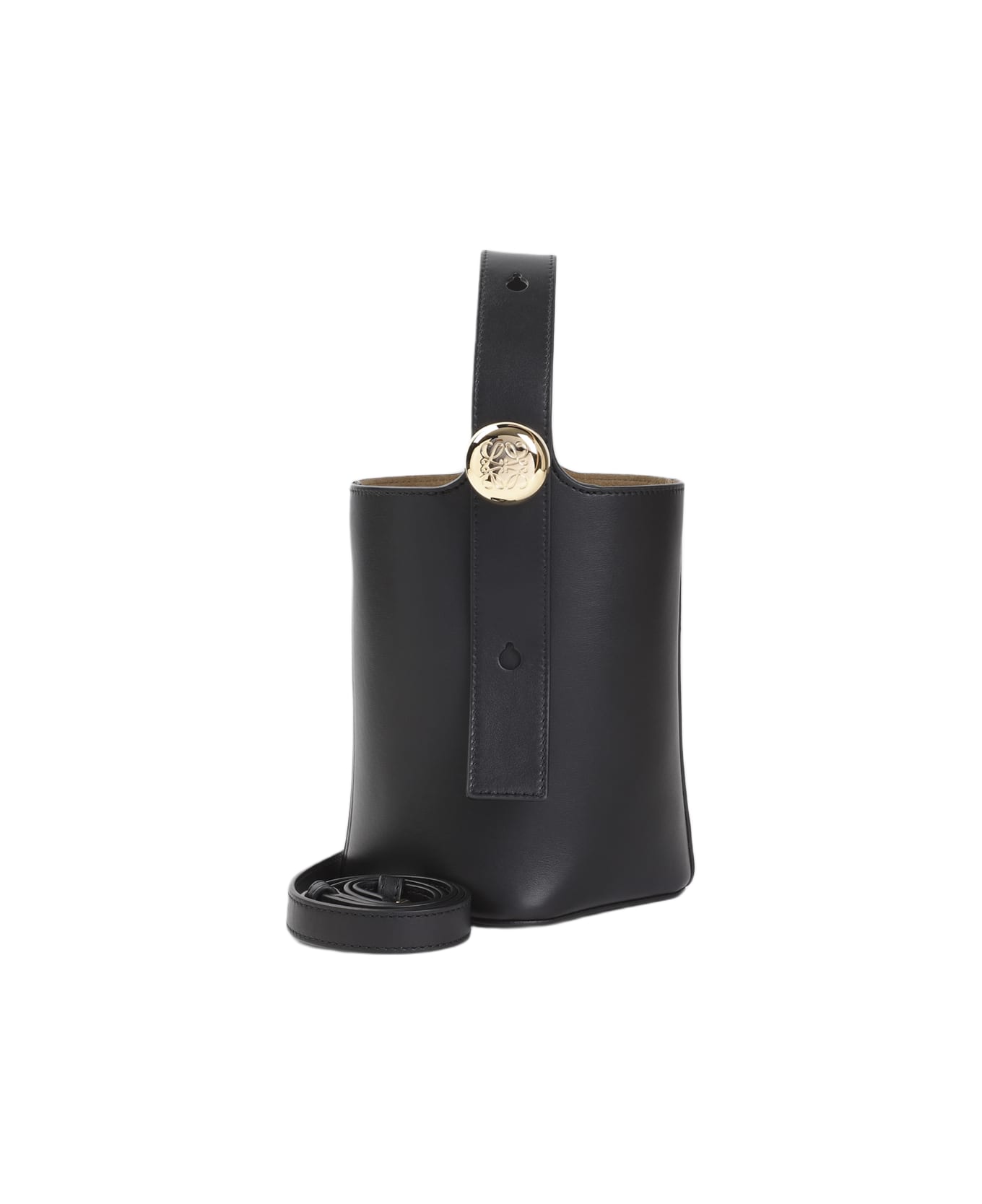 Loewe Pebble Mini Bucket Bag - Black