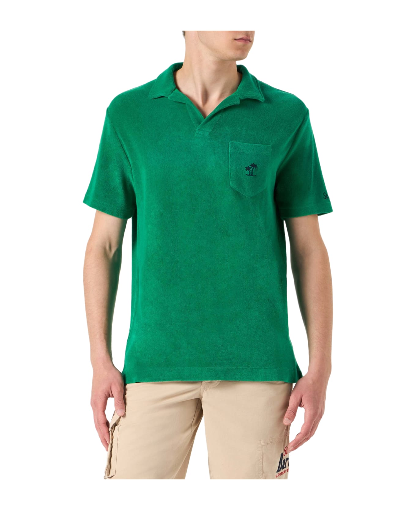 MC2 Saint Barth Man Green Terry Polo