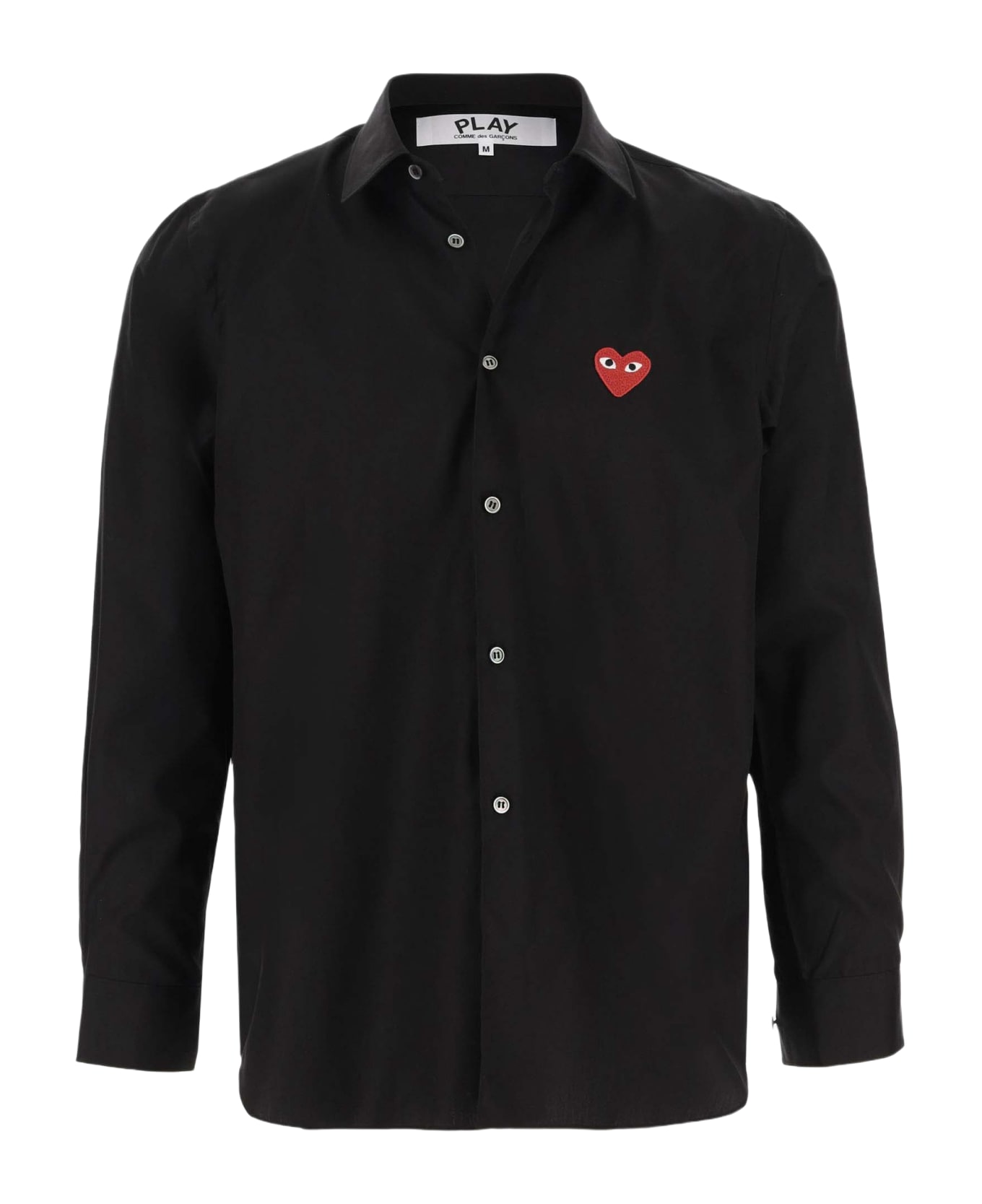 Comme des Garçons Cotton Logo Shirt - Black シャツ