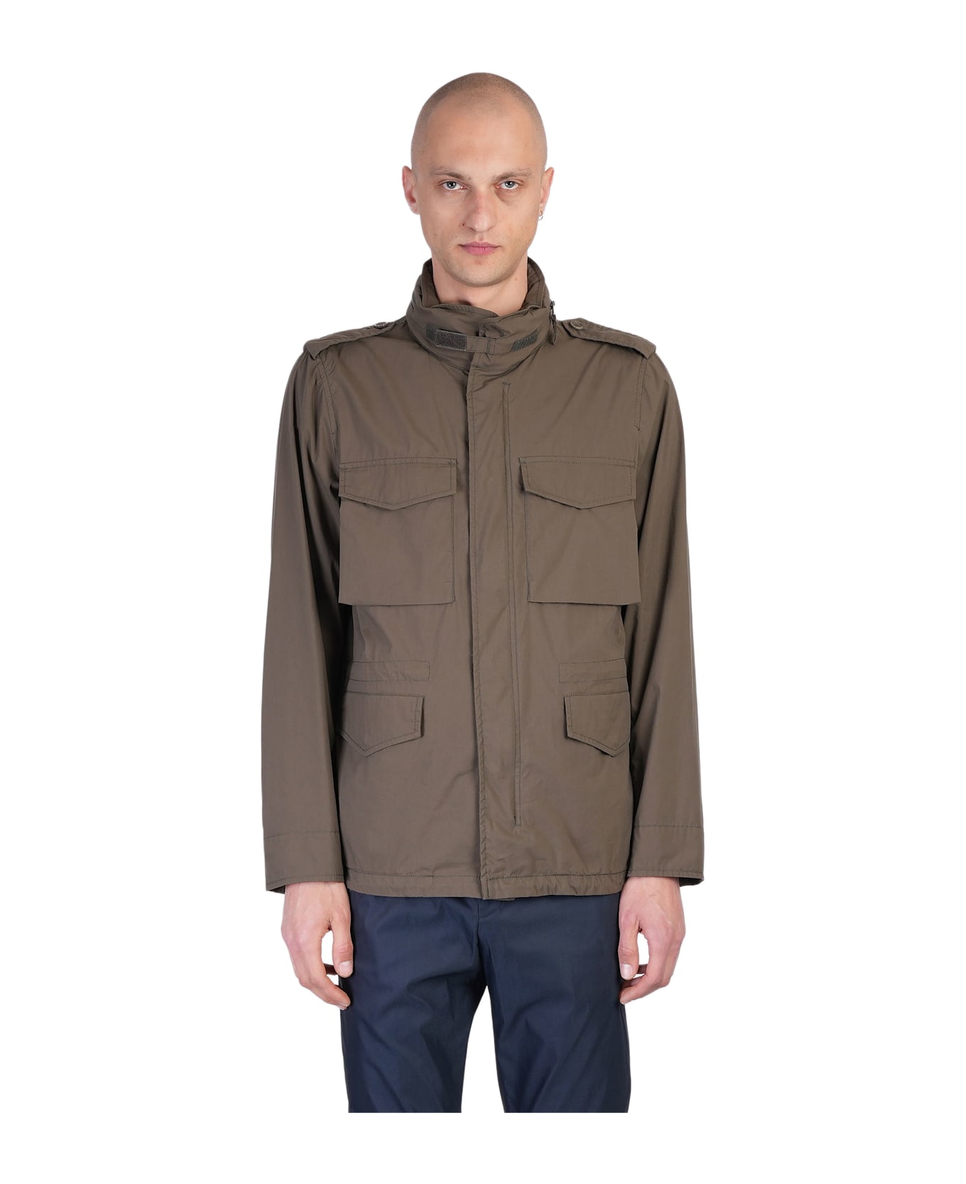 Aspesi Casual Jacket In Green Cotton - green