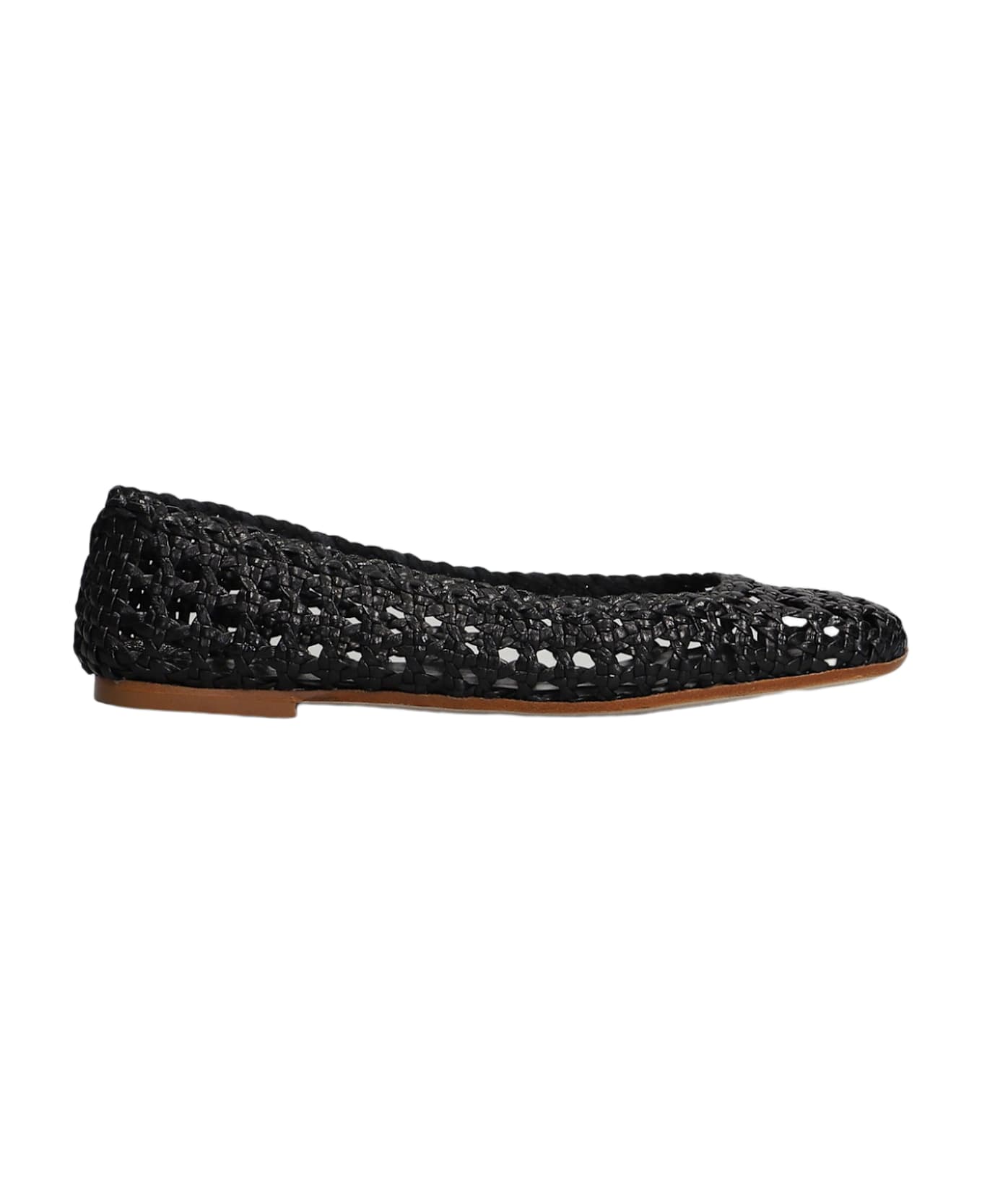 Fabio Rusconi Ballet Flats In Black Leather - black