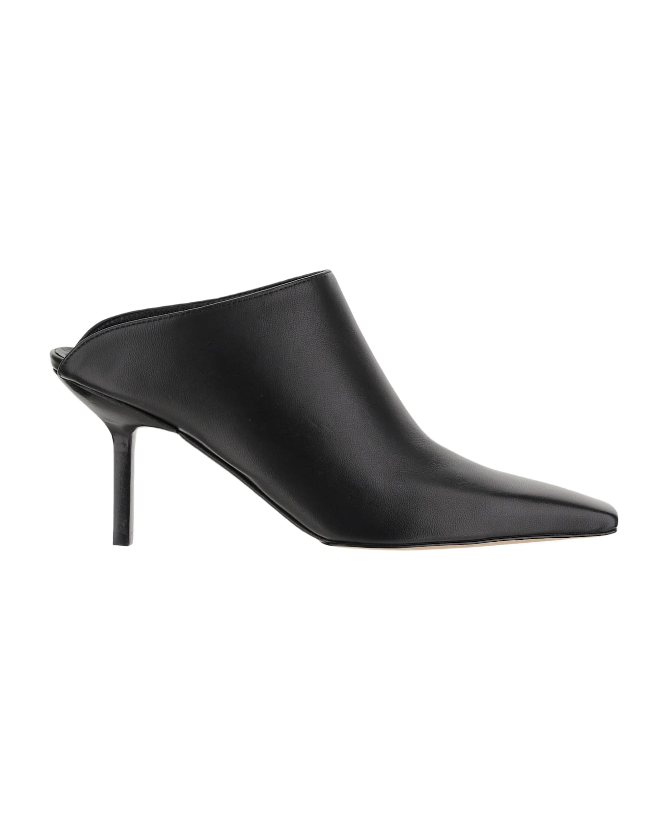 Armarium Leather Mules - Black