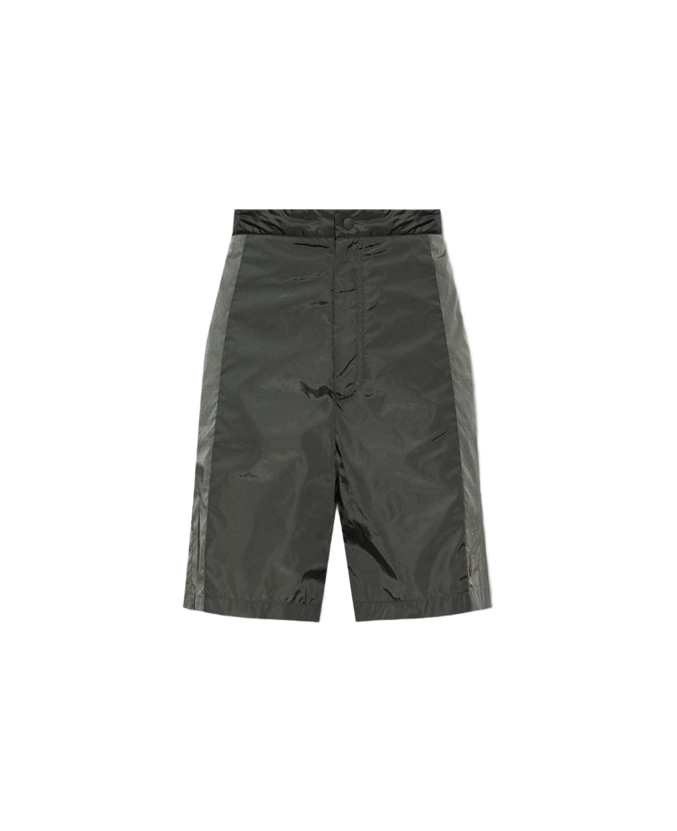 Moncler Shorts With Logo - Green