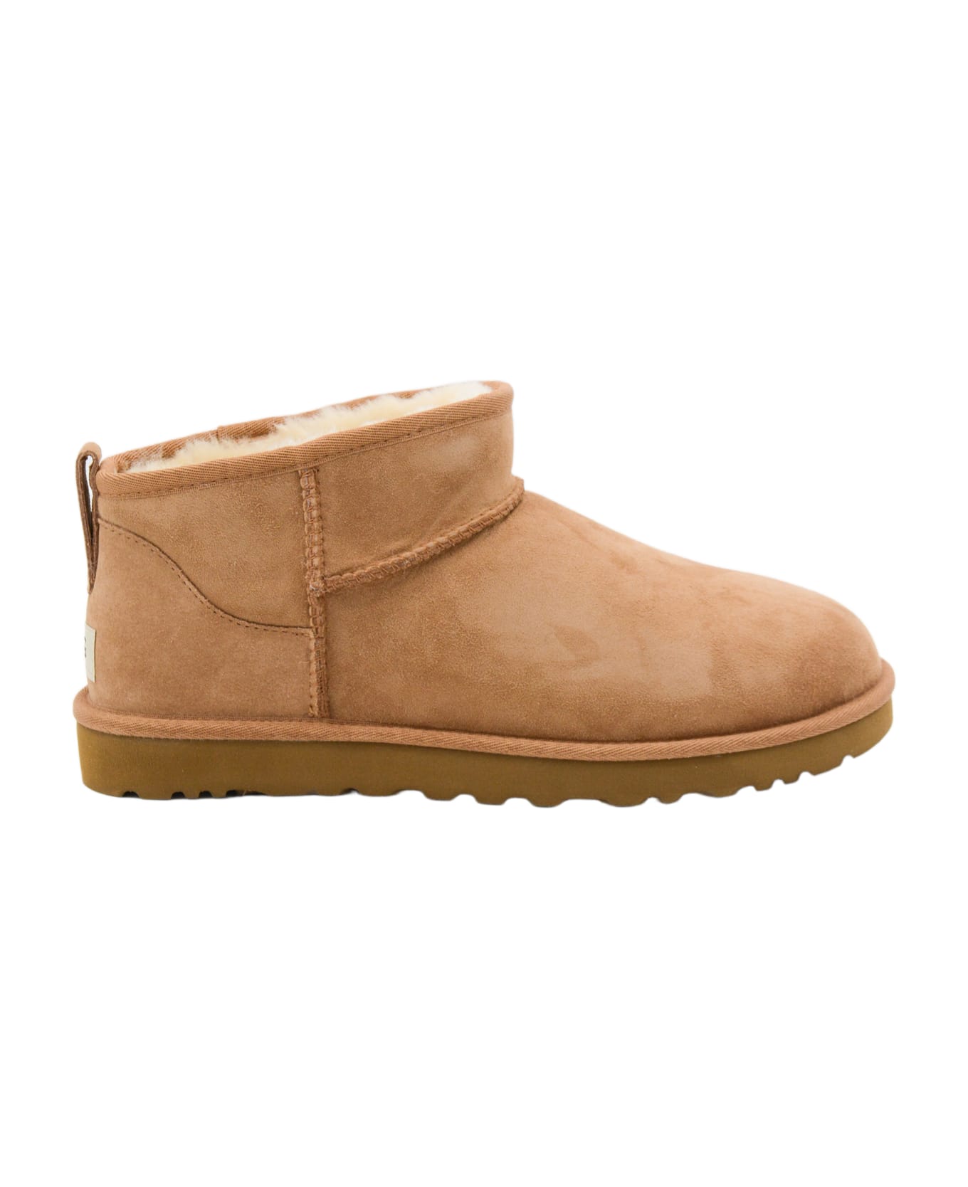 UGG Brown Suede Ultra Mini Boots - Chestnut