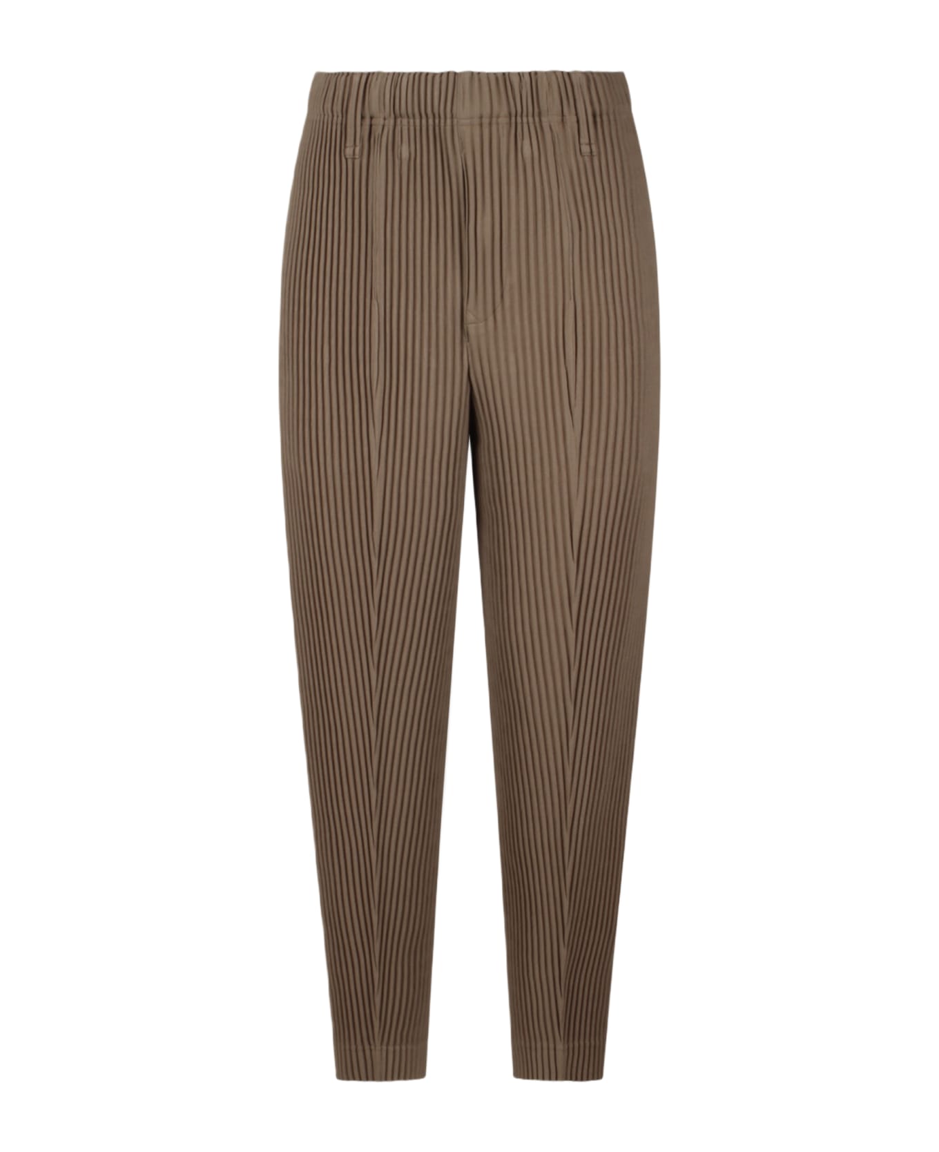 Homme Plissé Issey Miyake Compleat Trousers - Brown ボトムス