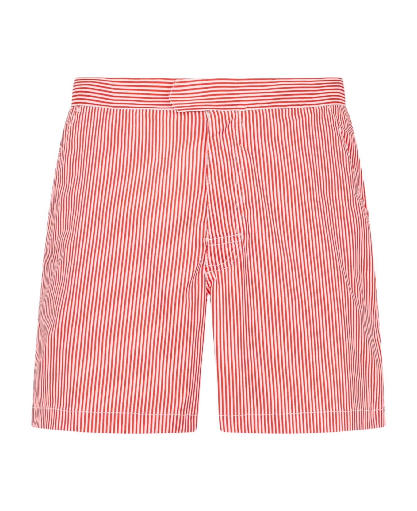 MC2 Saint Barth Man Short-length Swim Shorts Master - RED