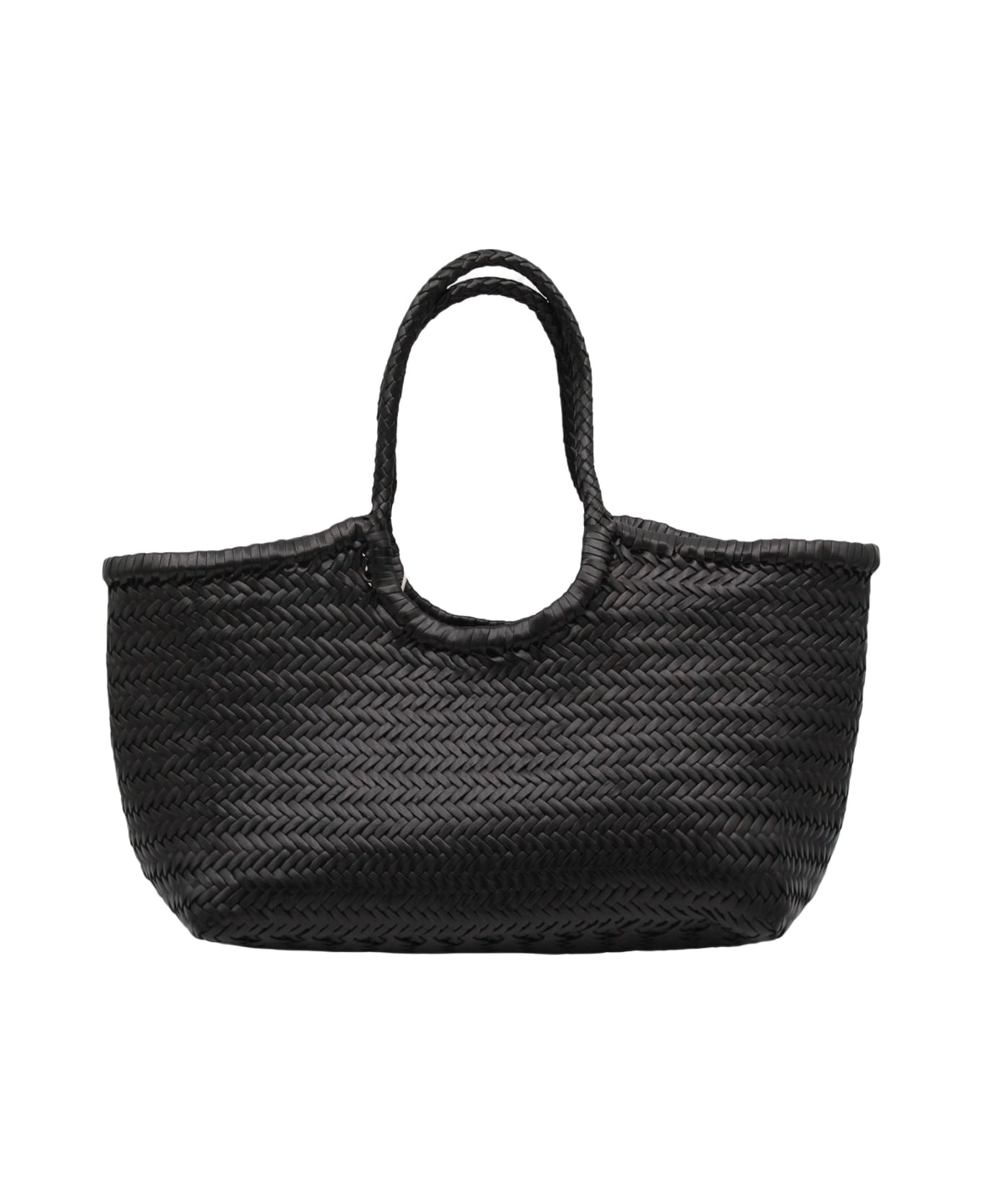 Dragon Diffusion Black Leather Nantucket Big Tote - Black