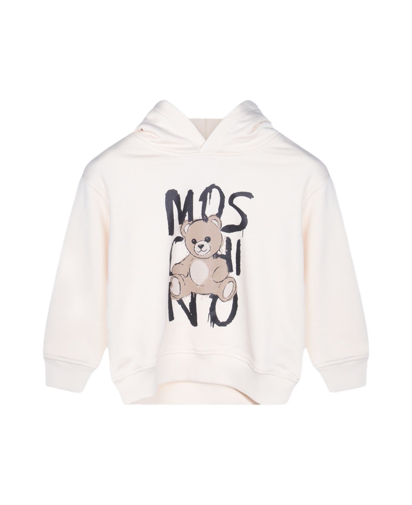 Moschino White Cotton Sweatshirt - White