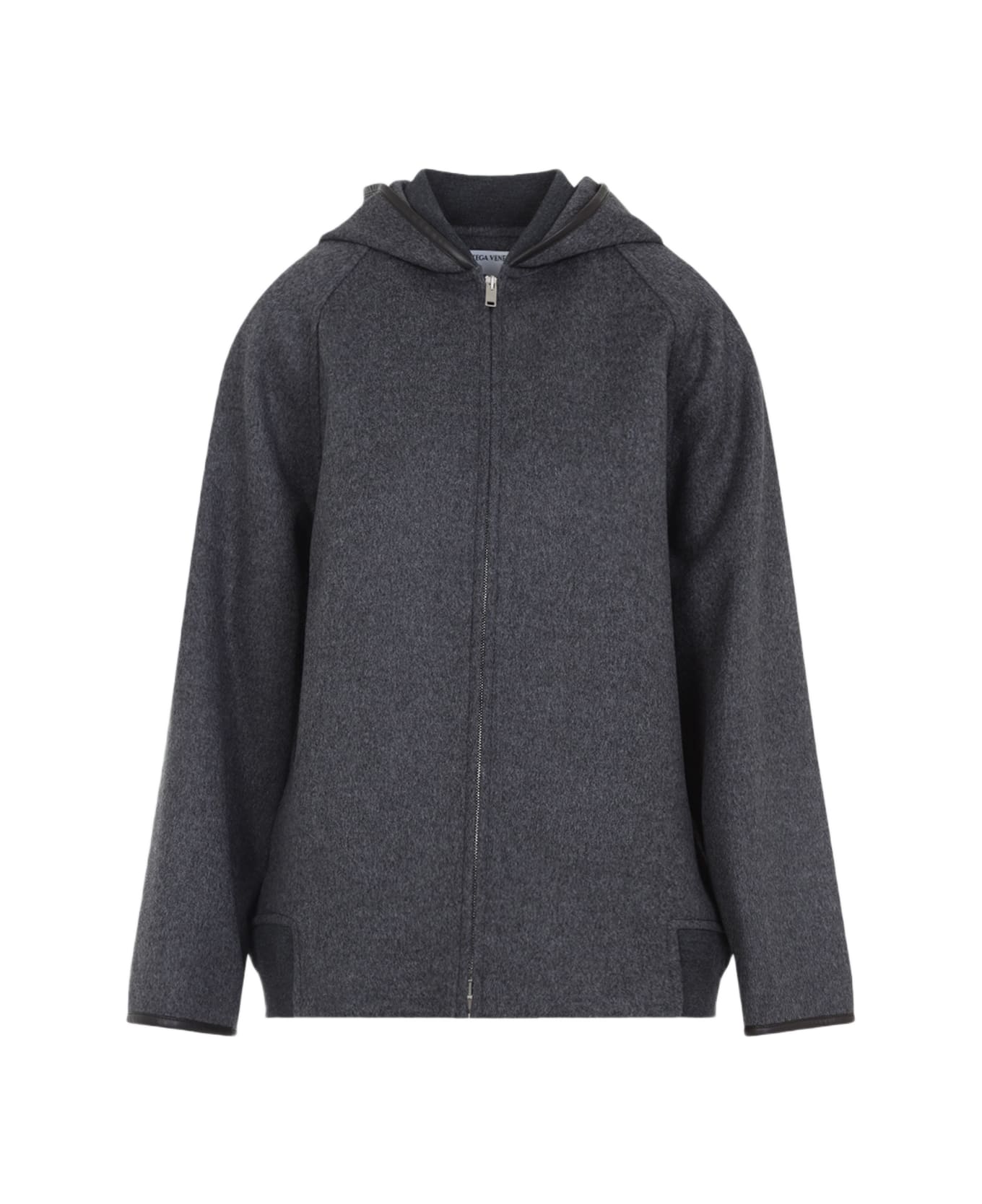 Bottega Veneta Wool Jacket - Charcoal Melange