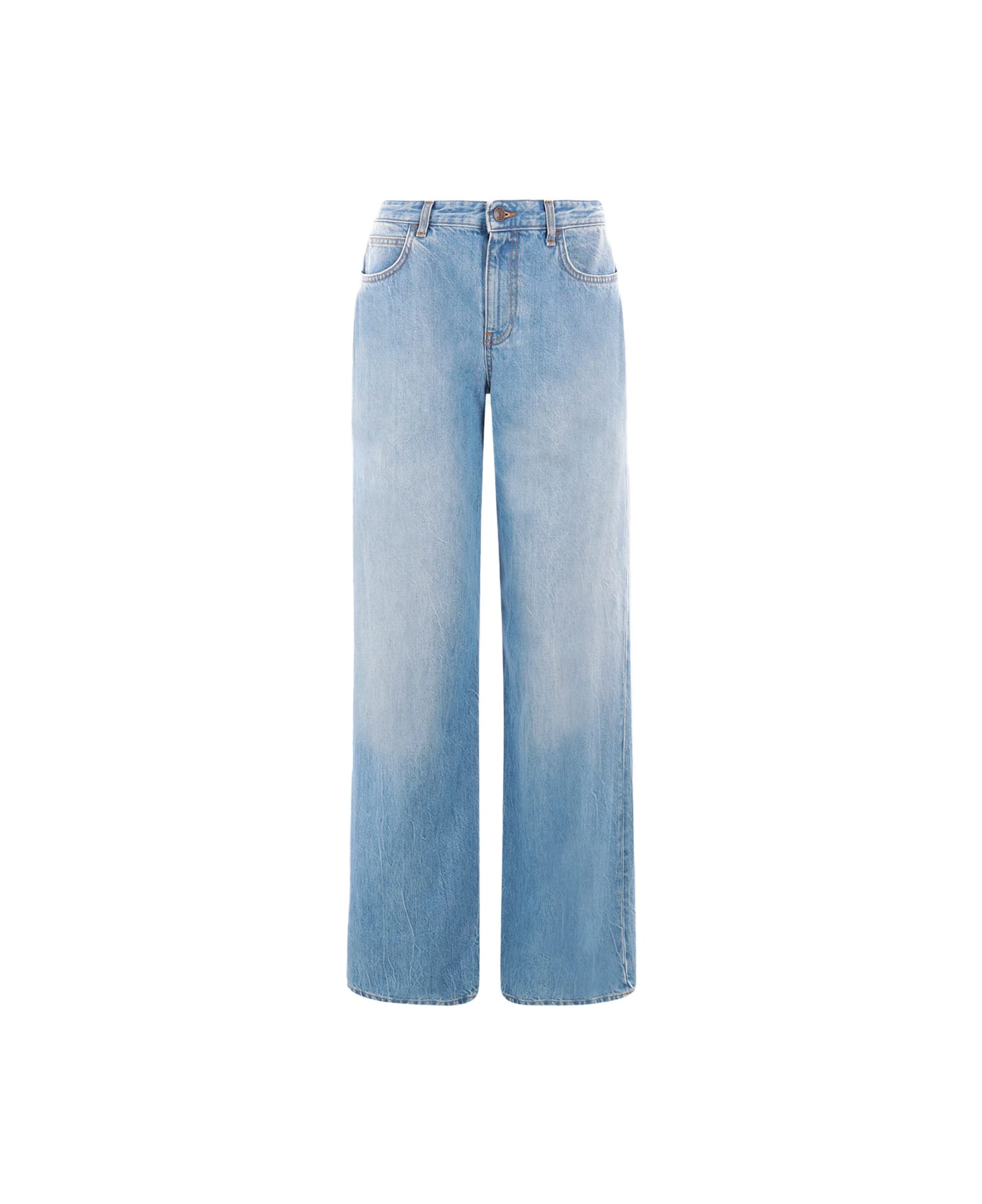 The Row Blue Cotton Denim Jeans - Blue