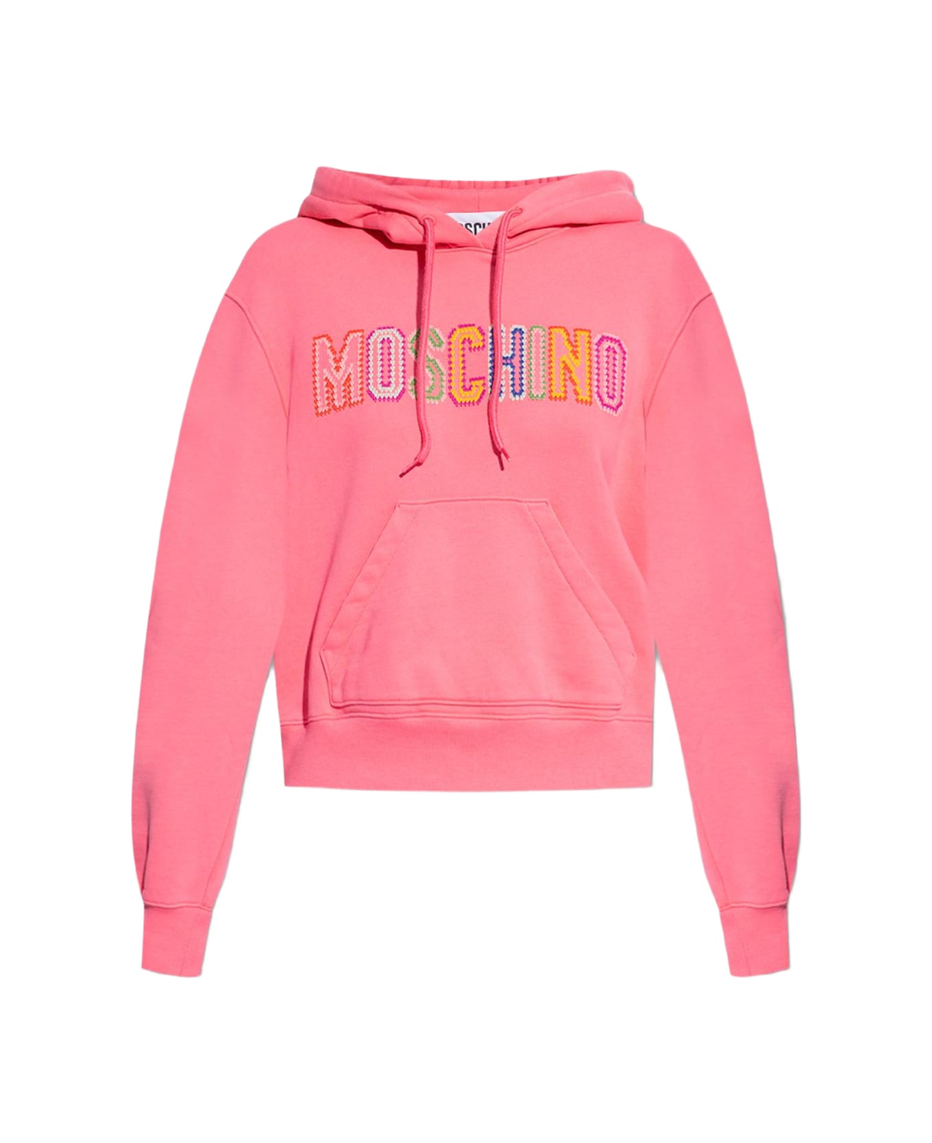 Moschino Hoodie With Logo - PINK フリース