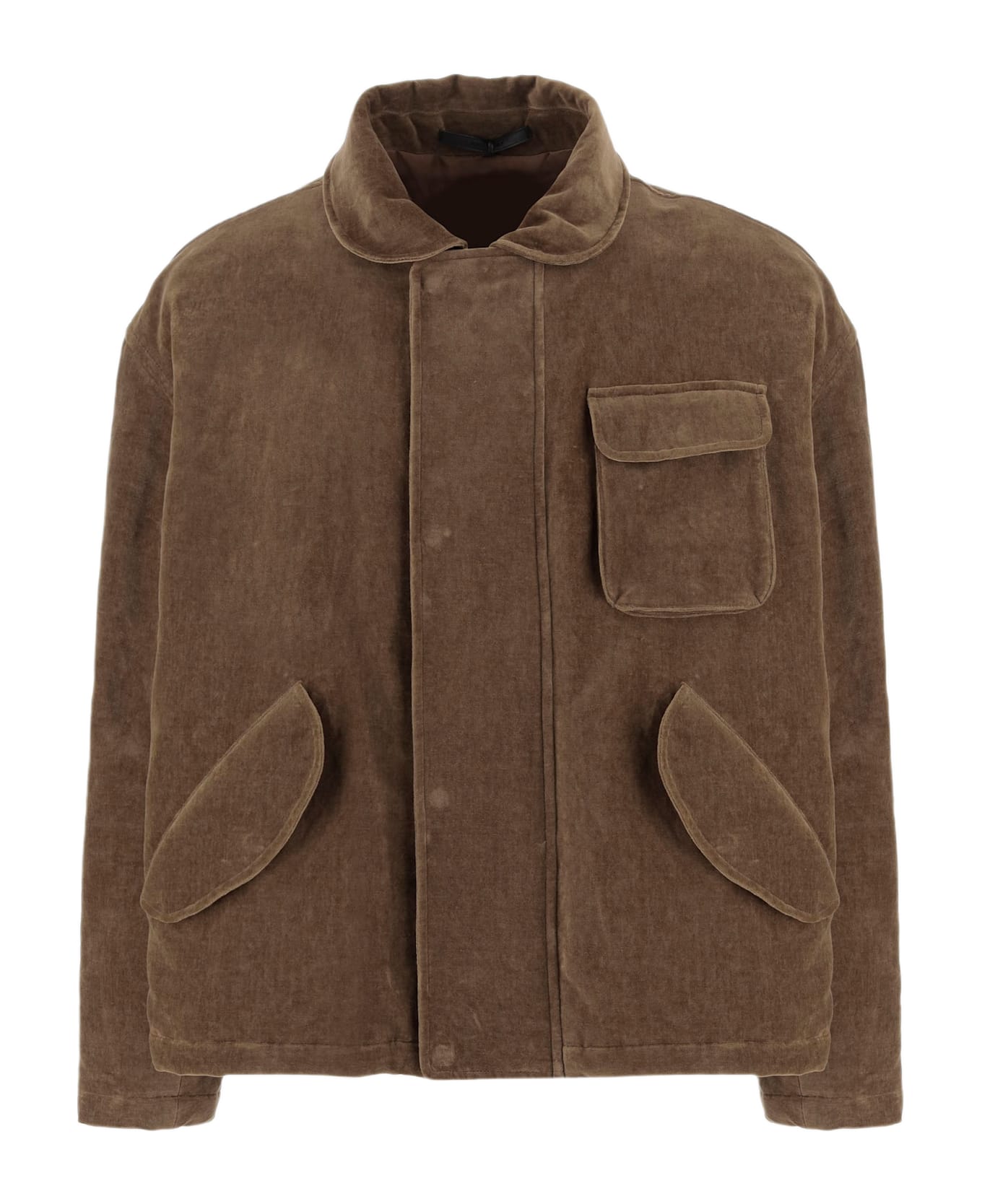 Giorgio Armani Cotton And Linen Jacket - Brown