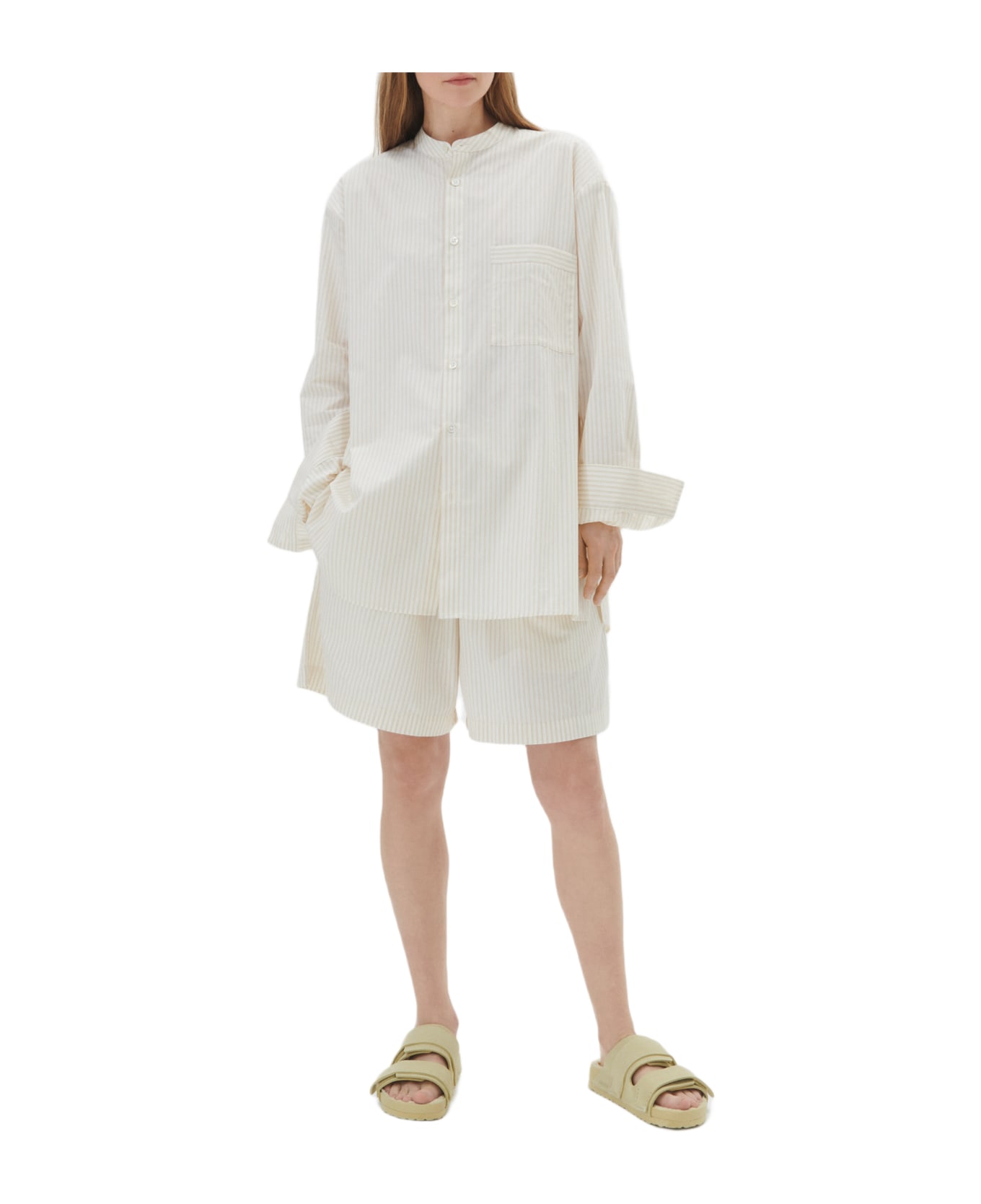 Birkenstock Poplin Pyjamas Shirt - IVORY