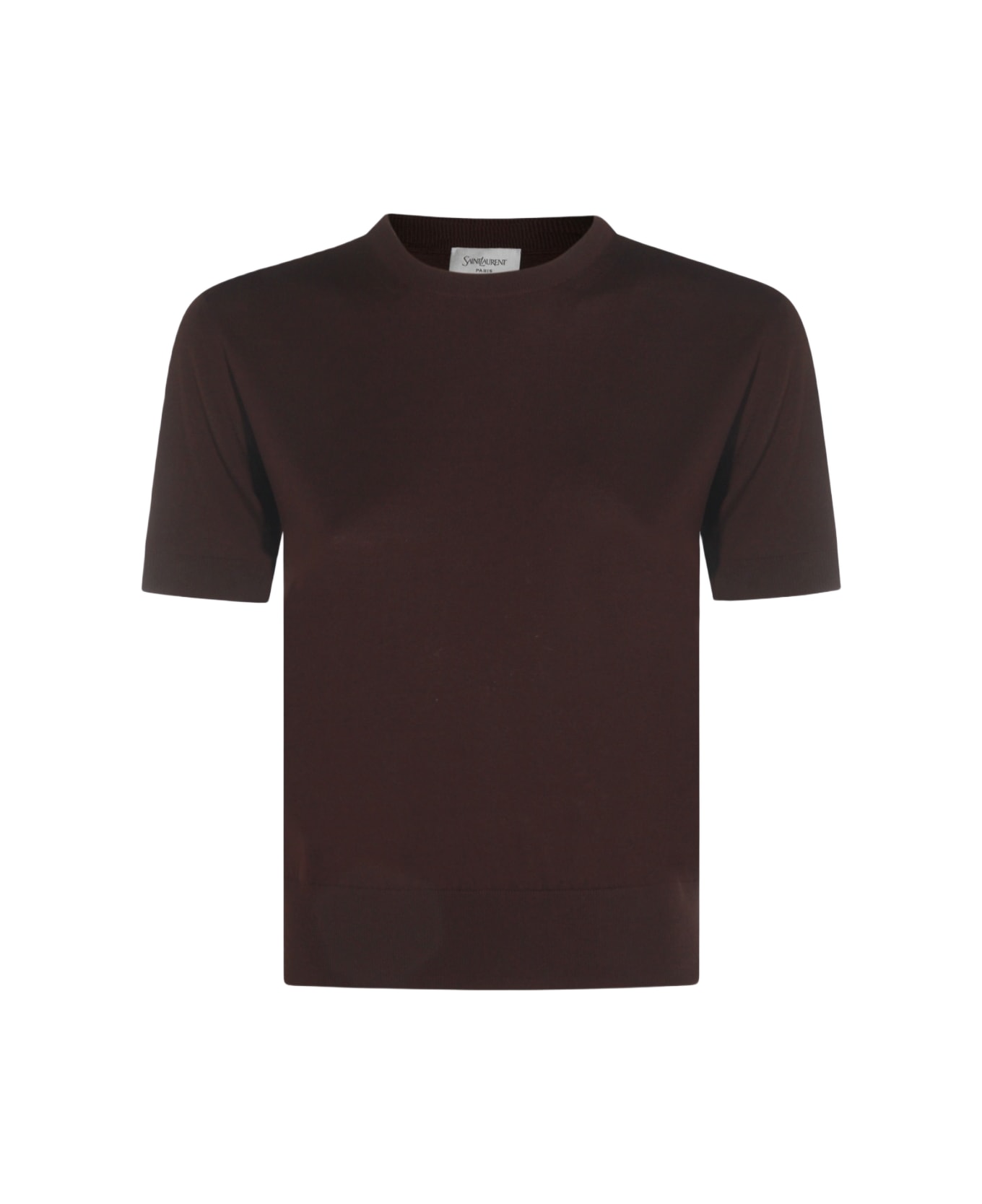 Saint Laurent Brown Wool Knitwear - MARRON
