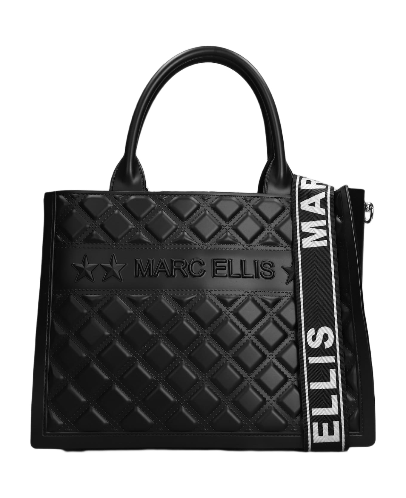 Marc Ellis Flat Buby M Shoulder Bag In Black Pvc - black
