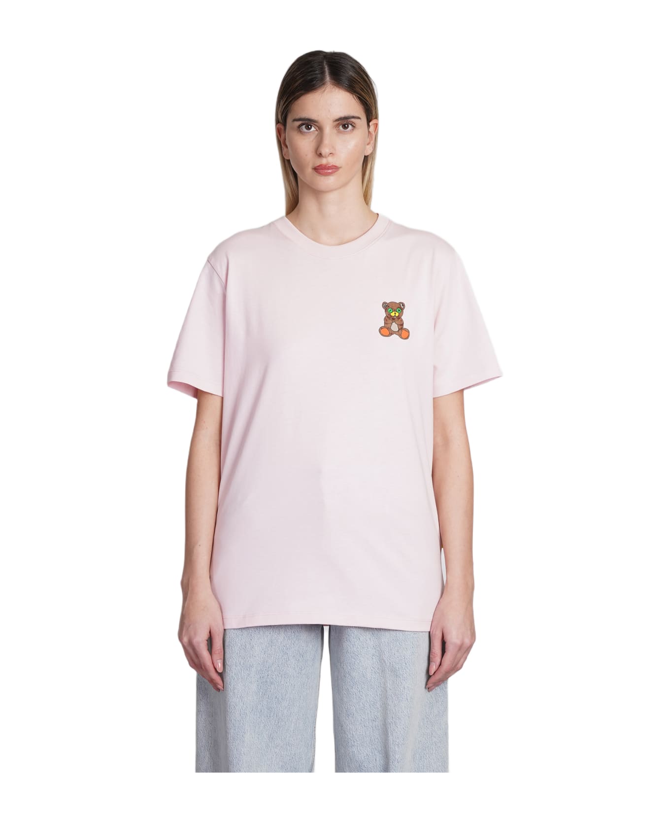 Barrow T-shirt In Rose-pink Cotton - rose-pink Tシャツ