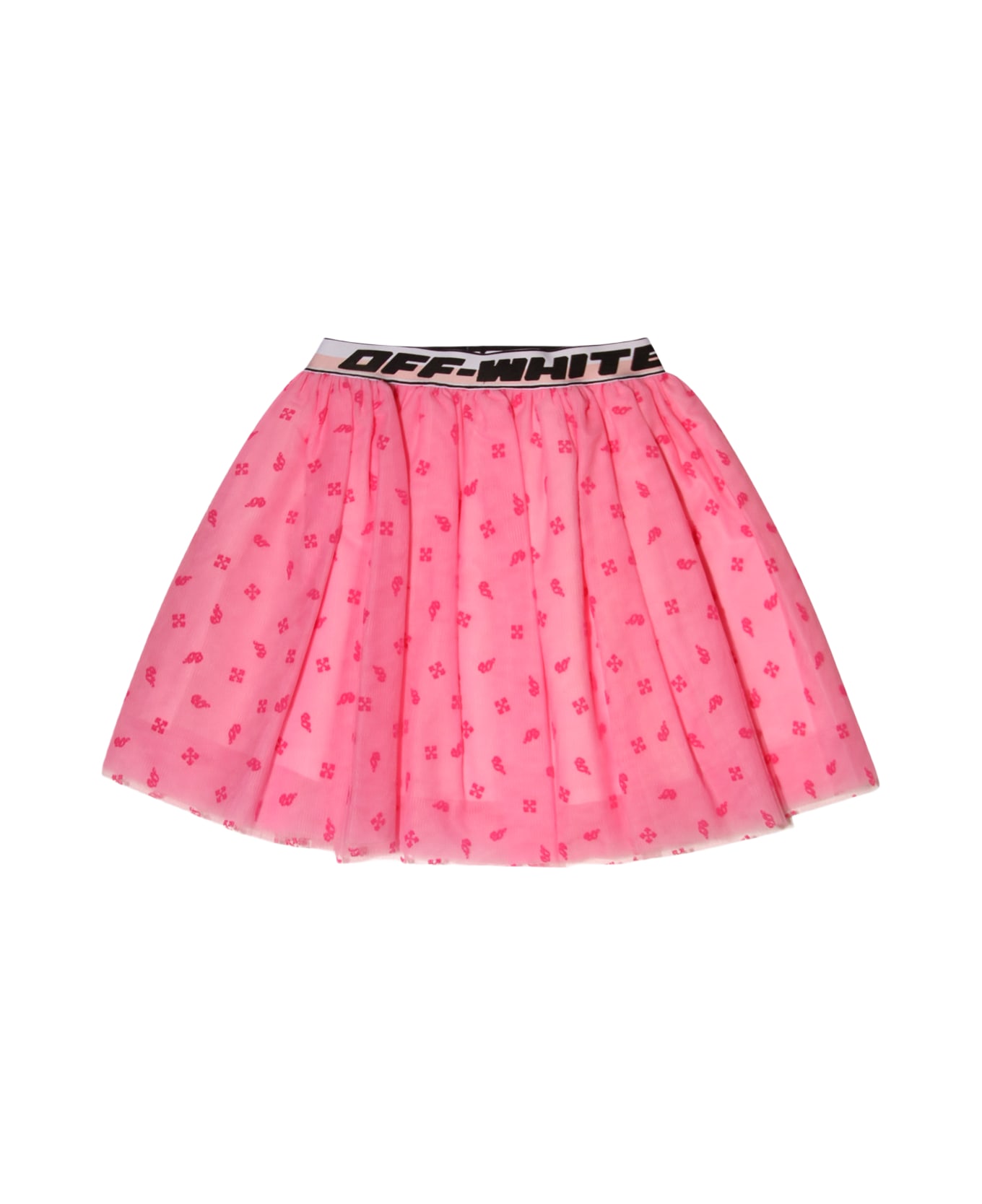 Off-White Pink And Black Tulle Skirt - PINK/BLACK ボトムス