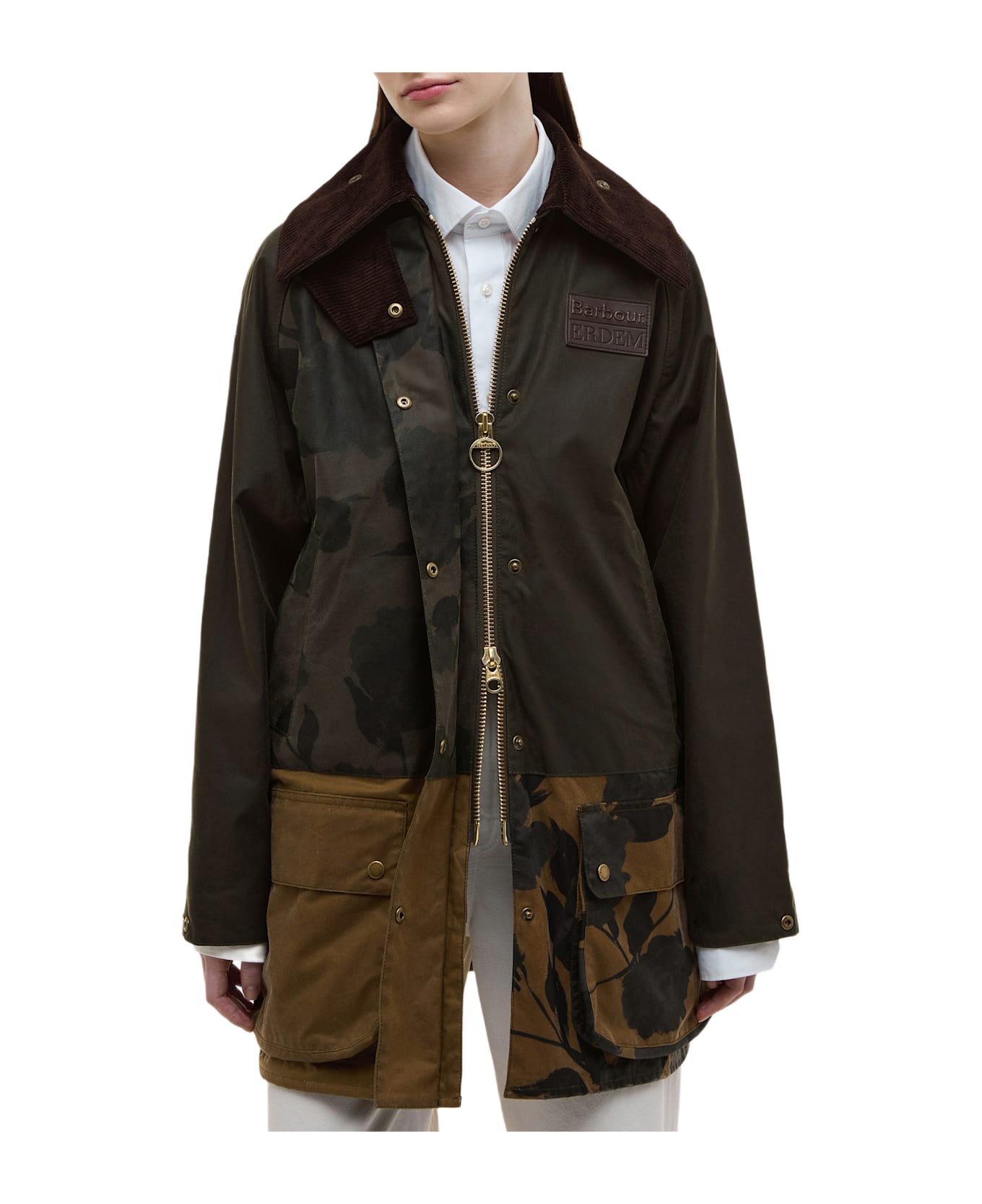 Barbour Wax Jacket Barbour X Erdem Beauflower - Green