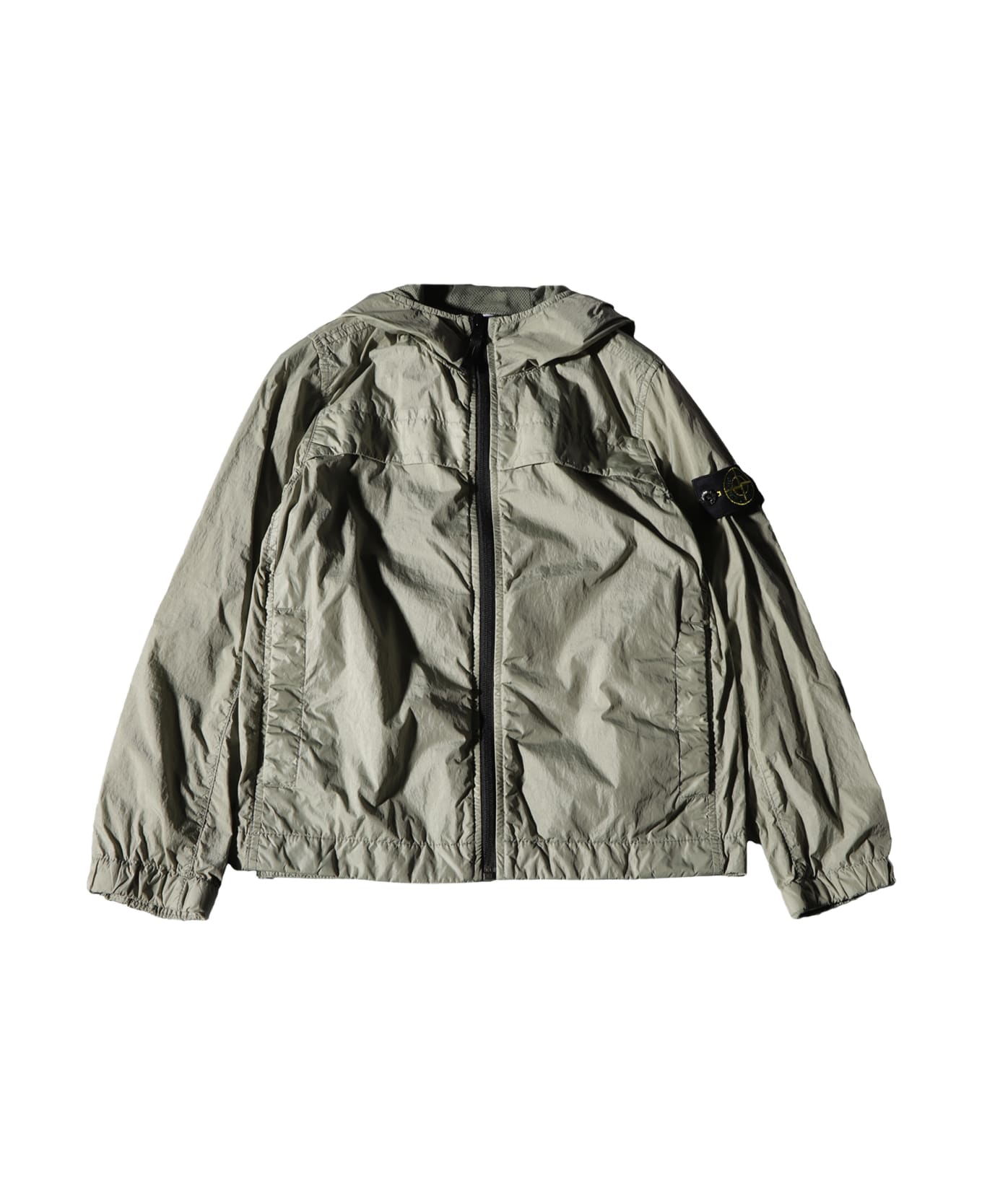 Stone Island Grey Green Casual Jacket - mud