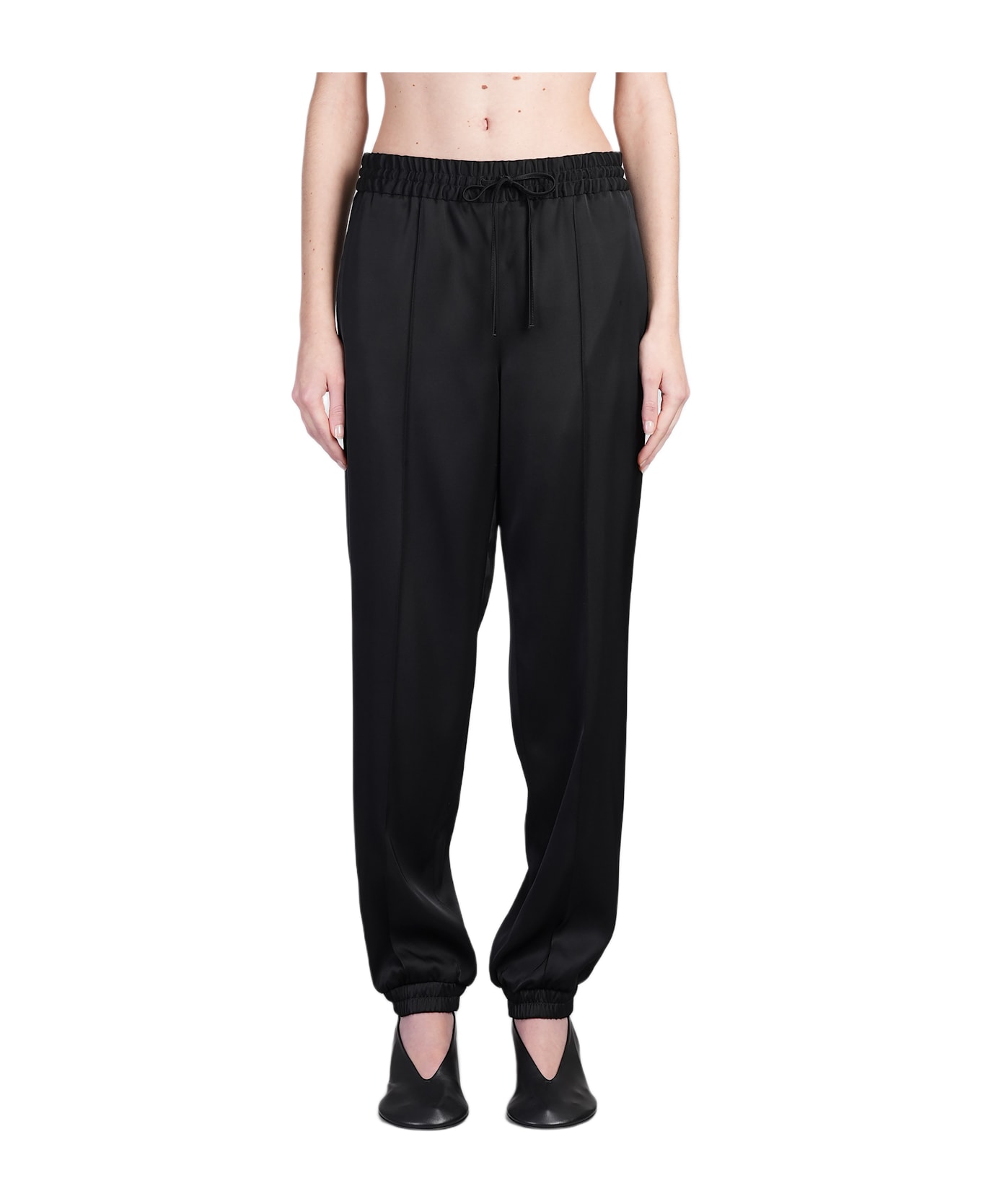 Jil Sander Trousers 07 Pants In Black Viscose - black