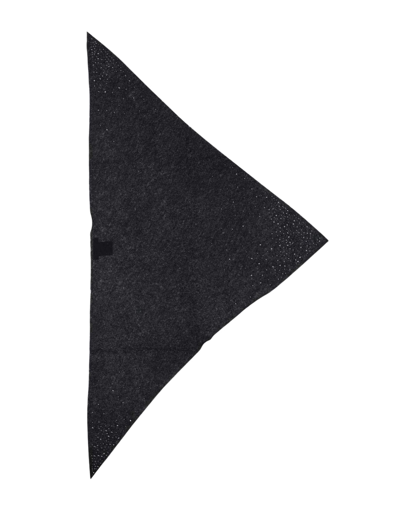Faliero Sarti Cashmere Scarf With Swarovsky - Black
