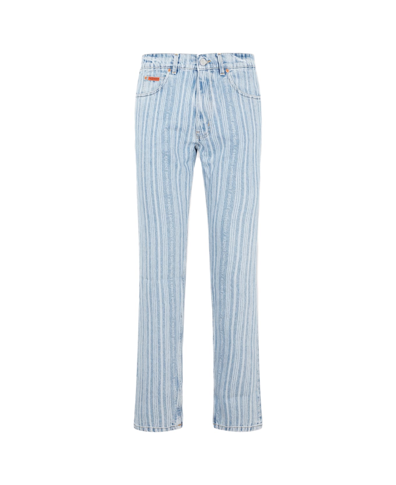 Martine Rose Straight Leg Jeans - Blue Pinstripe