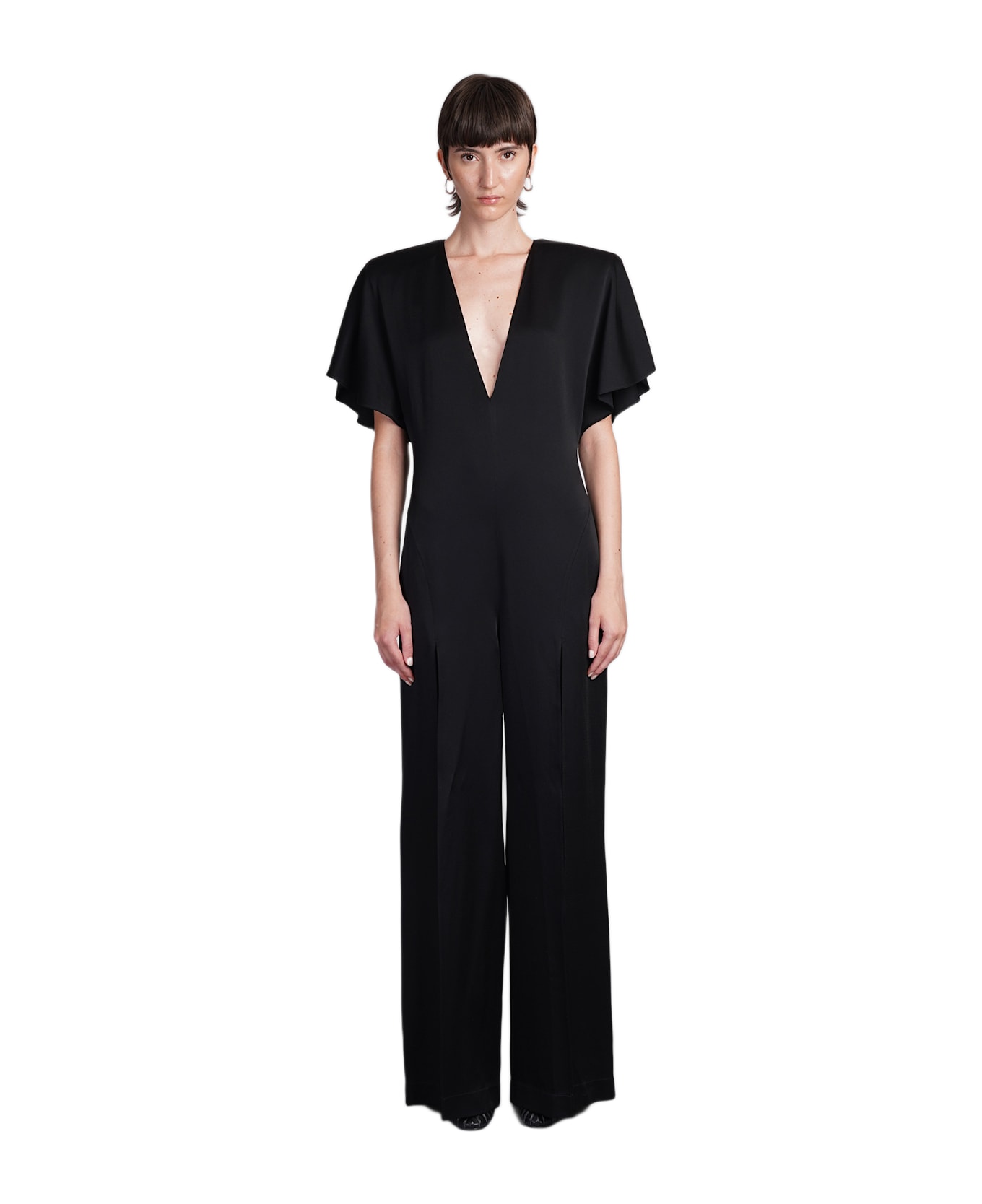 Stella McCartney Jumpsuit In Black Viscose - black