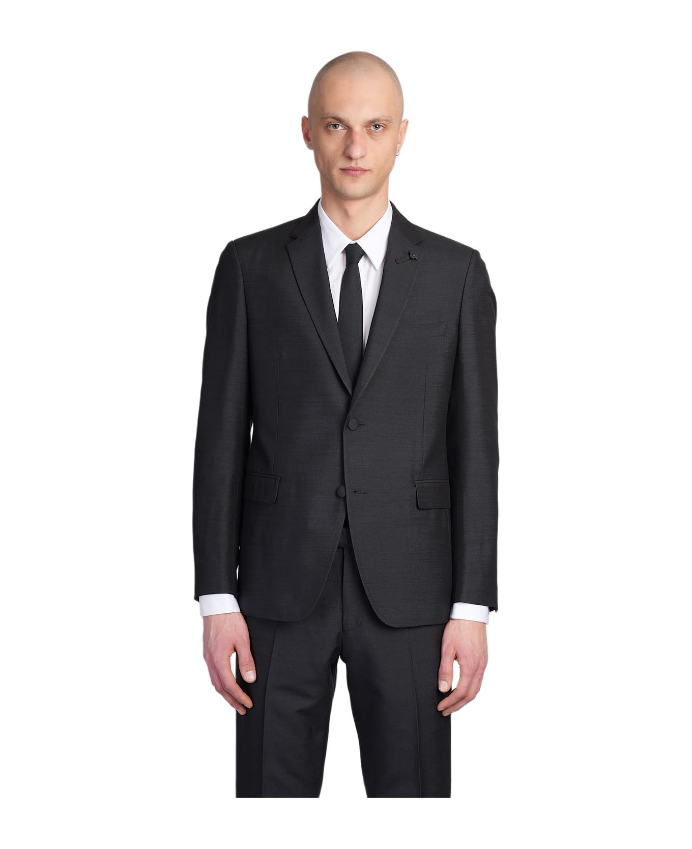 Lardini In Black Silk - black