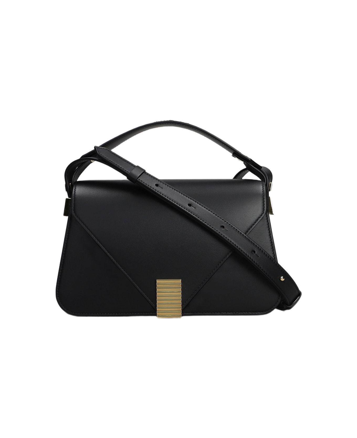 Lanvin Concerto Shoulder Bag In Black Leather - black