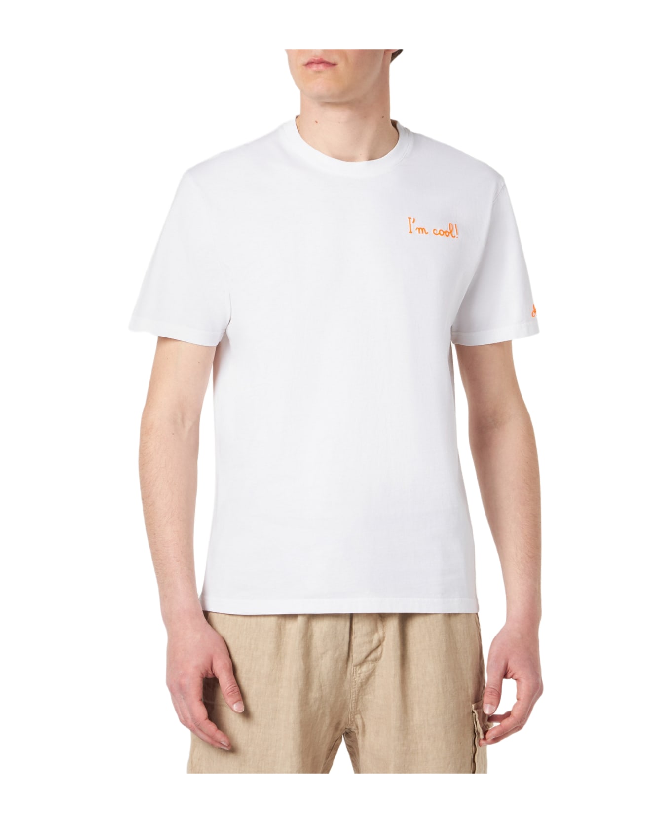 MC2 Saint Barth Man Cotton T-shirt With Bandanna Snoopy Print | Snoopy - Peanuts Special Edition - WHITE シャツ