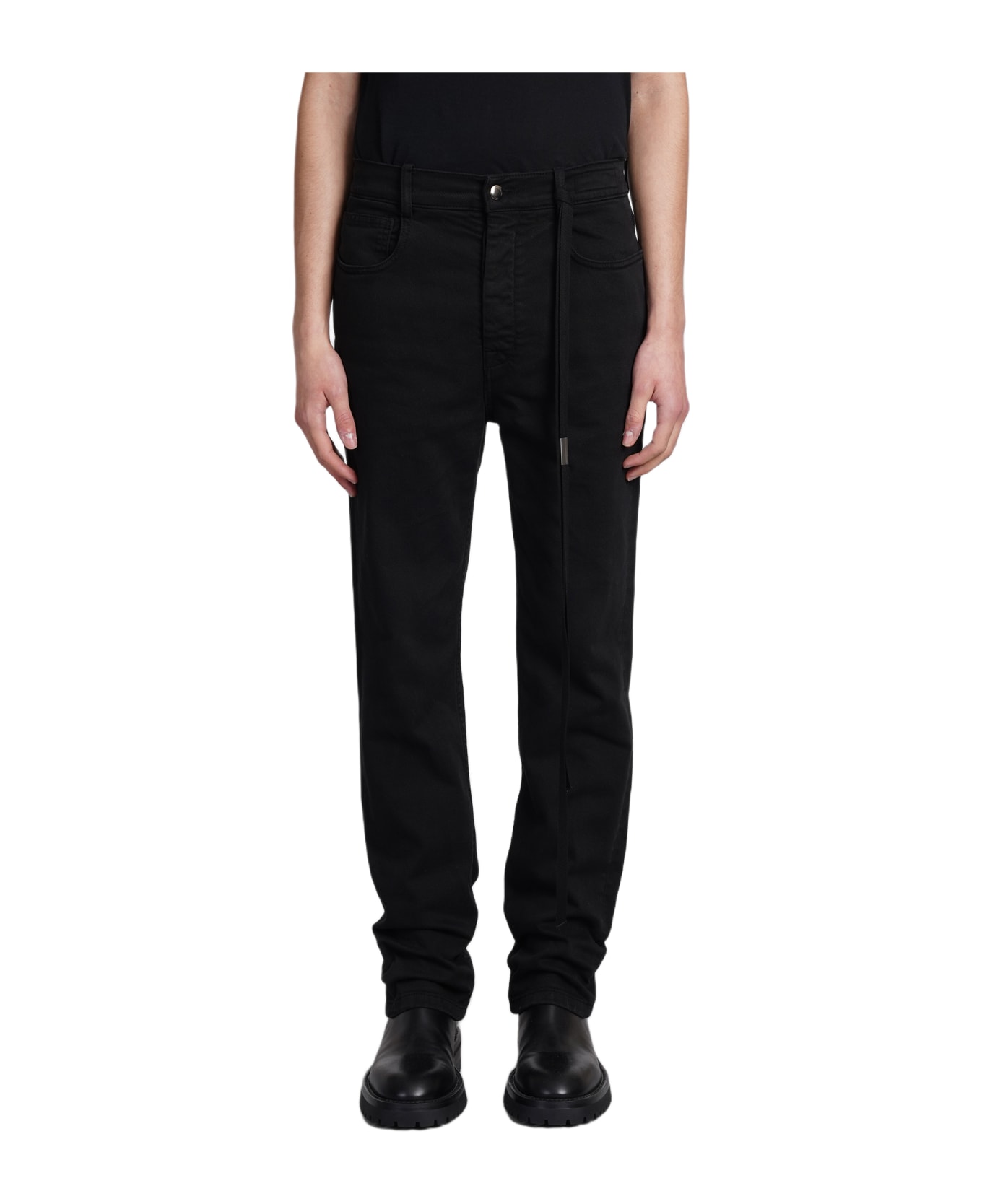 Ann Demeulemeester Jeans In Black Cotton - black