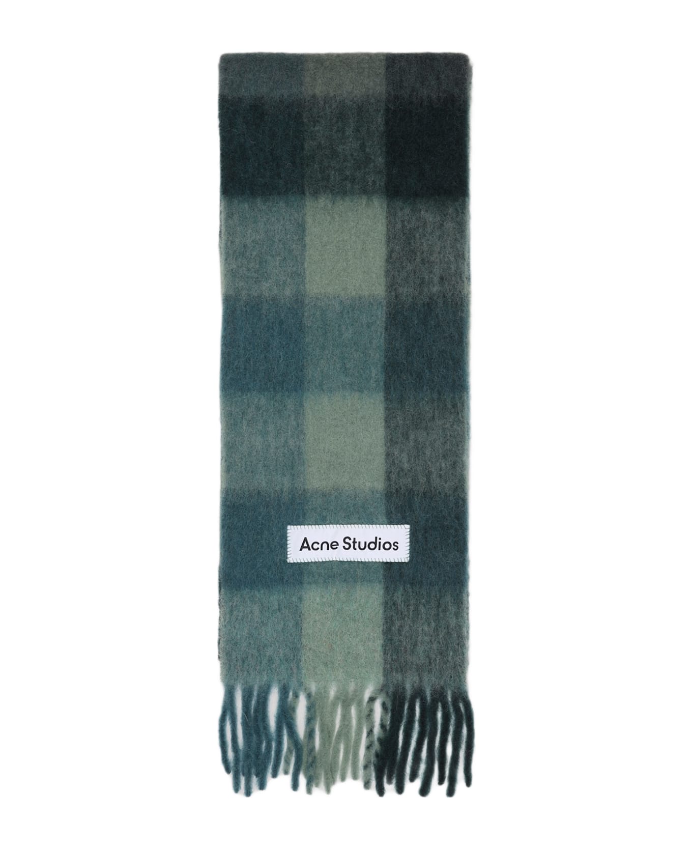 Acne Studios Alpaca Scarf - Dud Teal Grey Green