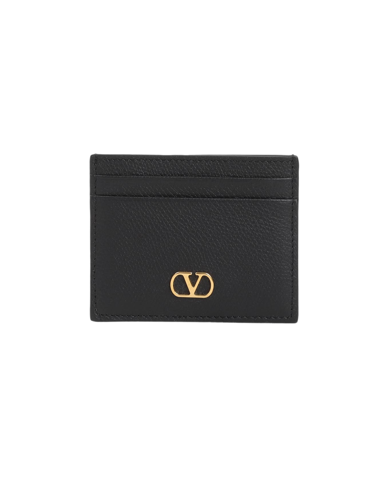 Valentino Garavani Valenitno Garavani Signature V-logo Card Case - No Nero
